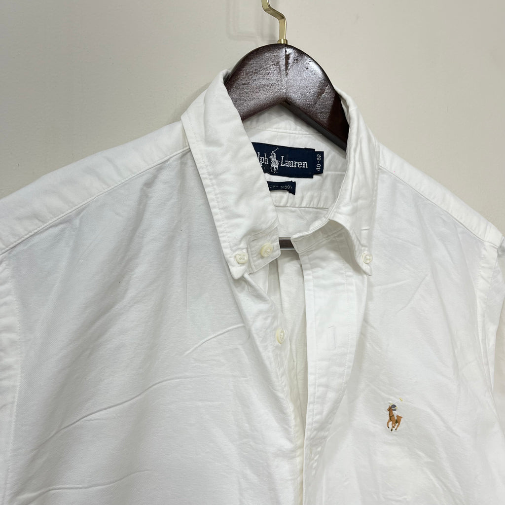Ralph Lauren white solid shirt