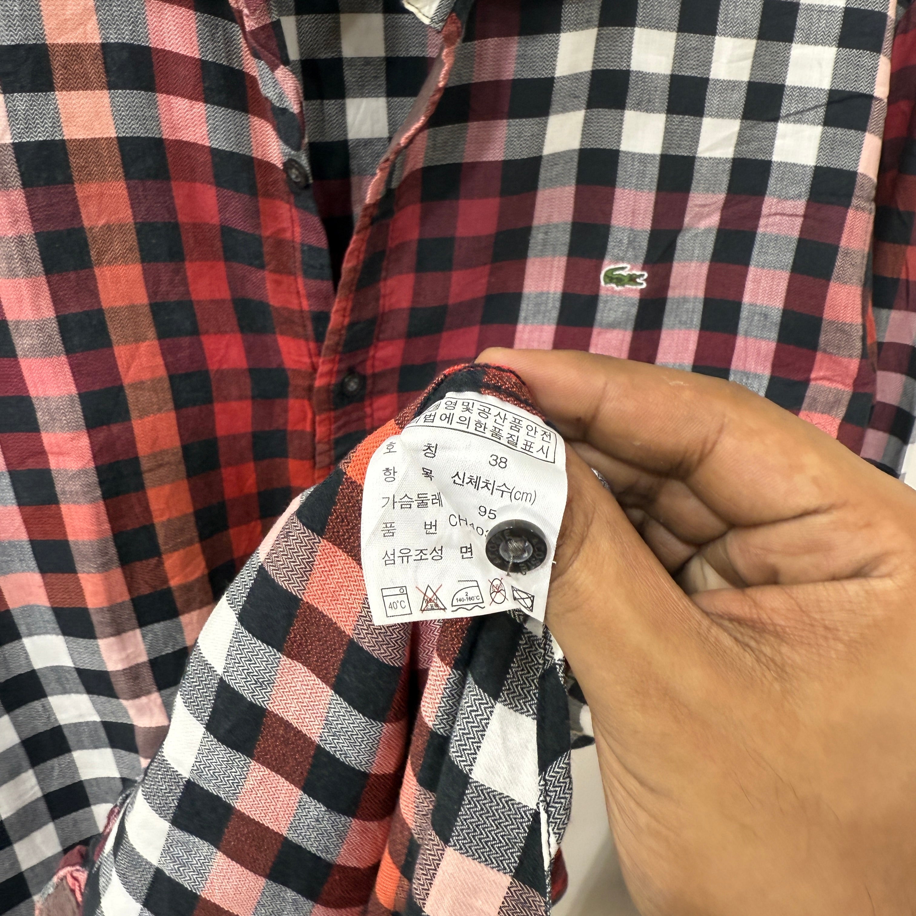 Lacoste checkered shirt