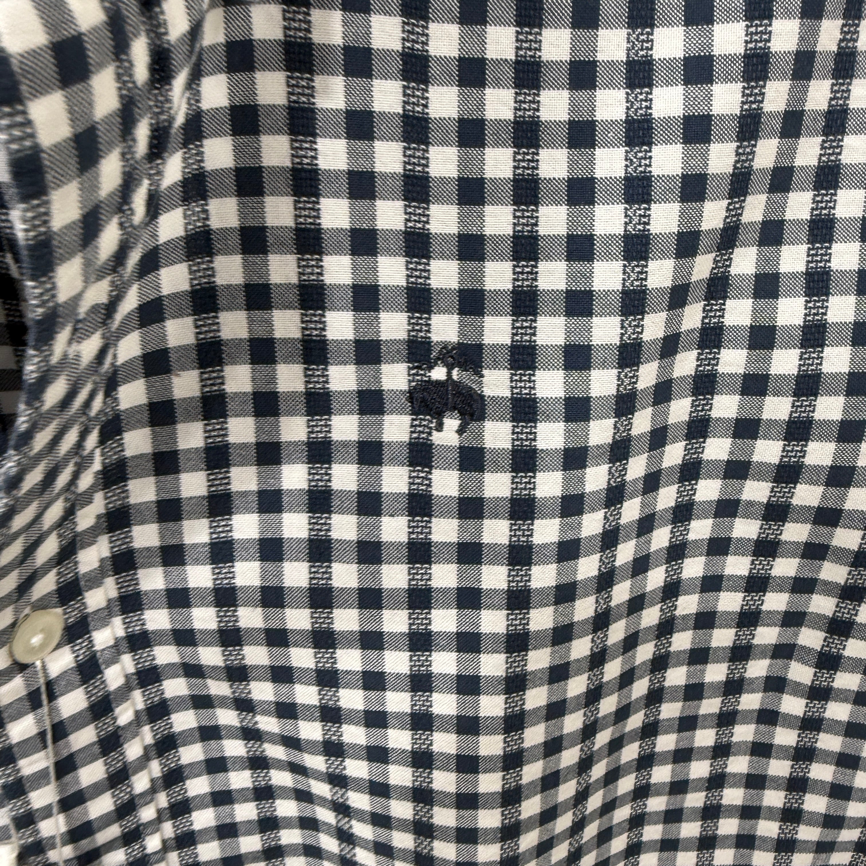 Brooks Brothers checkered shirt with logo