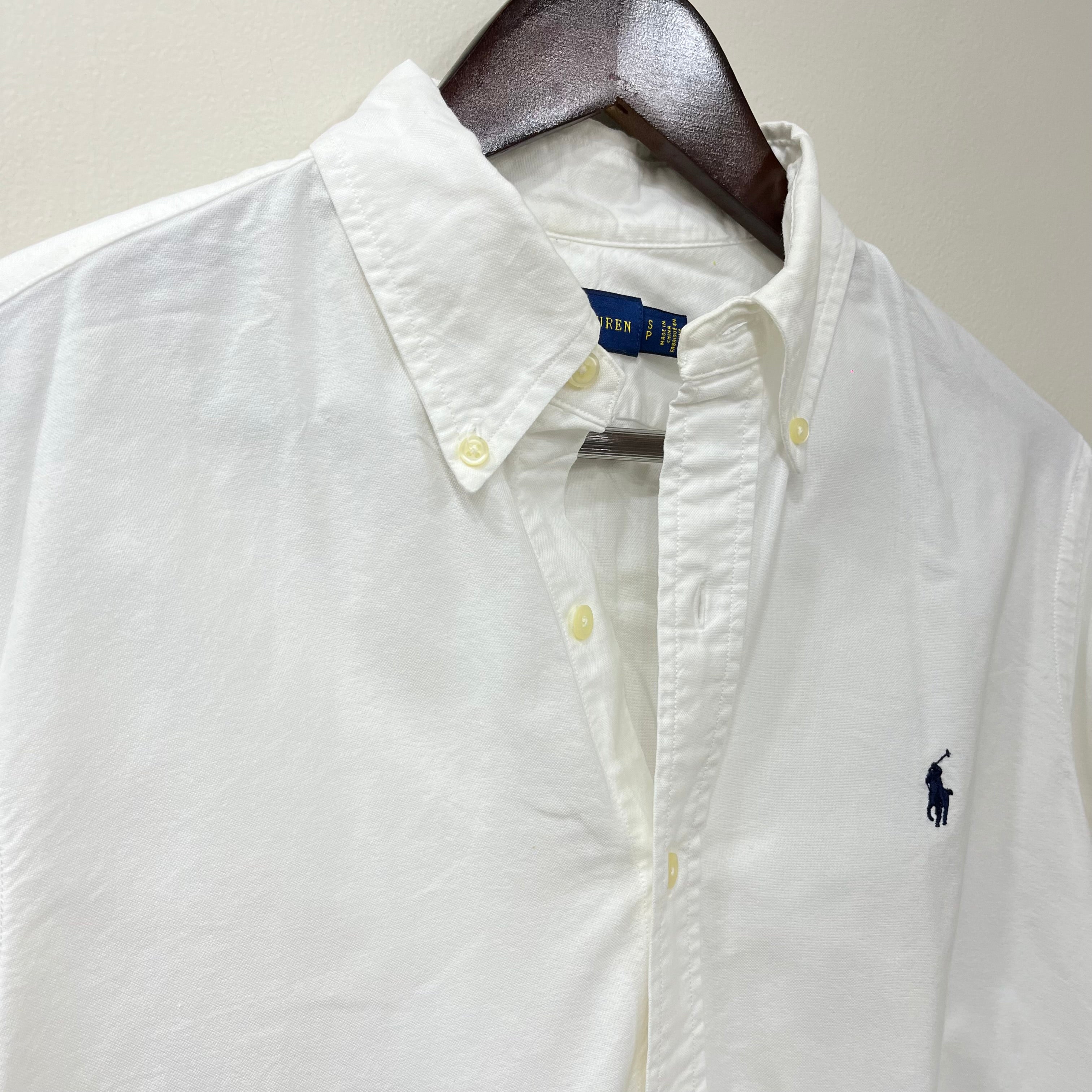 Ralph Lauren white Oxford classic fit button down shirt