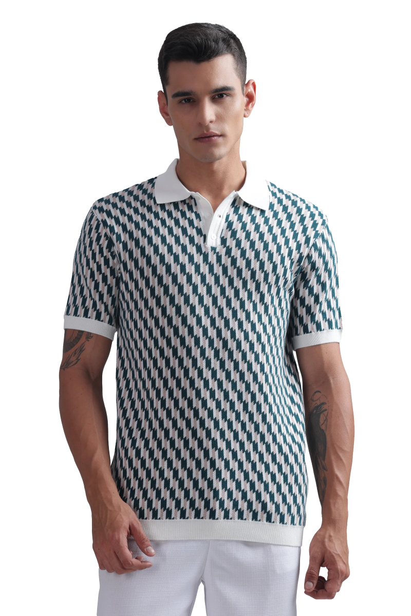 Eterna knitted Polo T-shirt