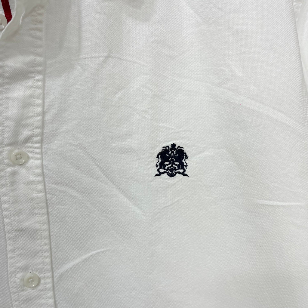 Zara white solid oxford shirt