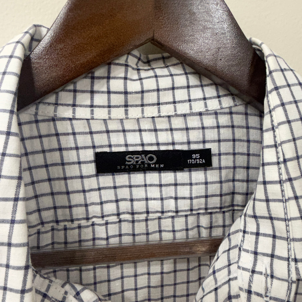 Spao linen checkered shirt