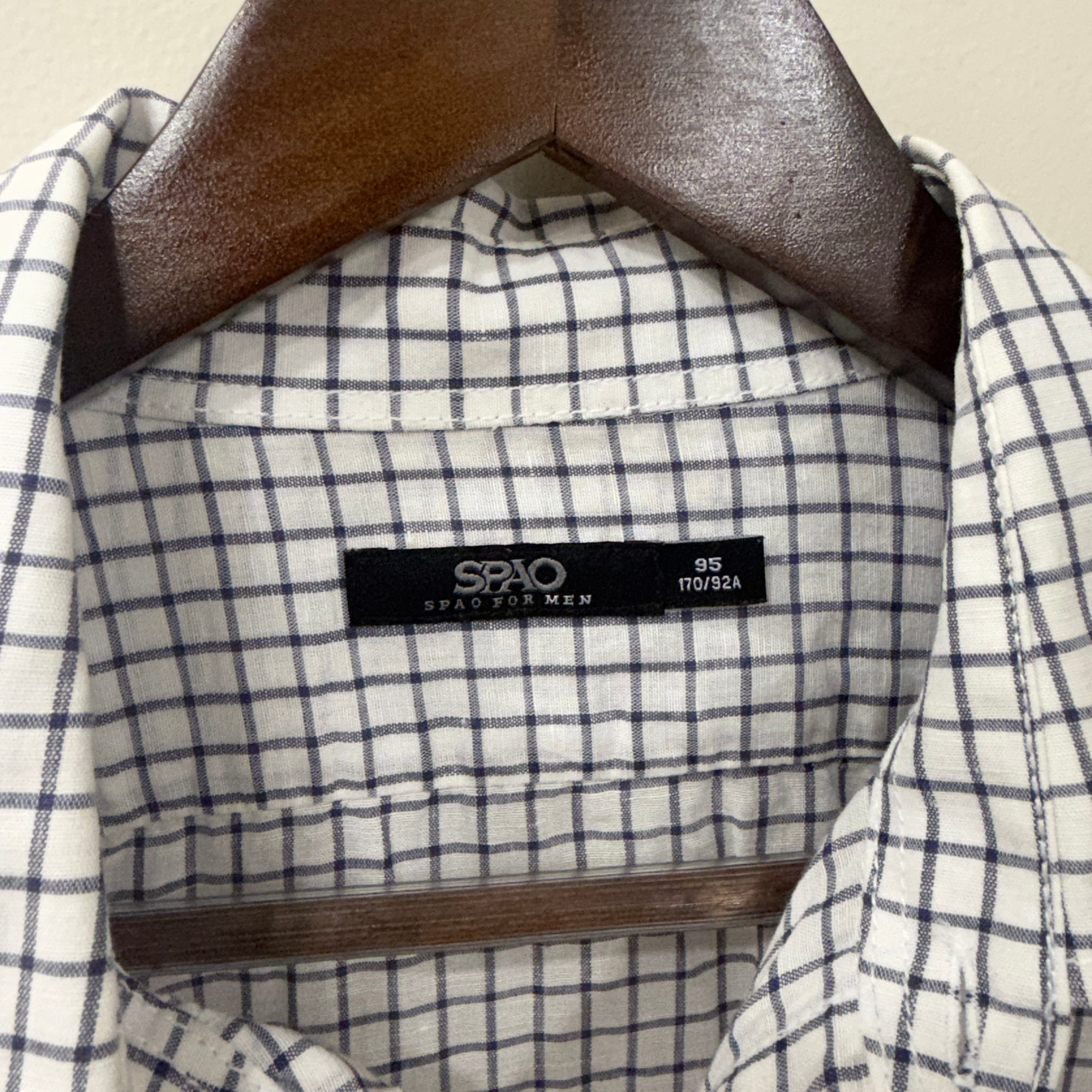 Spao linen checkered shirt