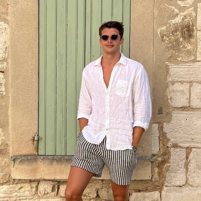 Uniqlo 100% linen white shirt-S