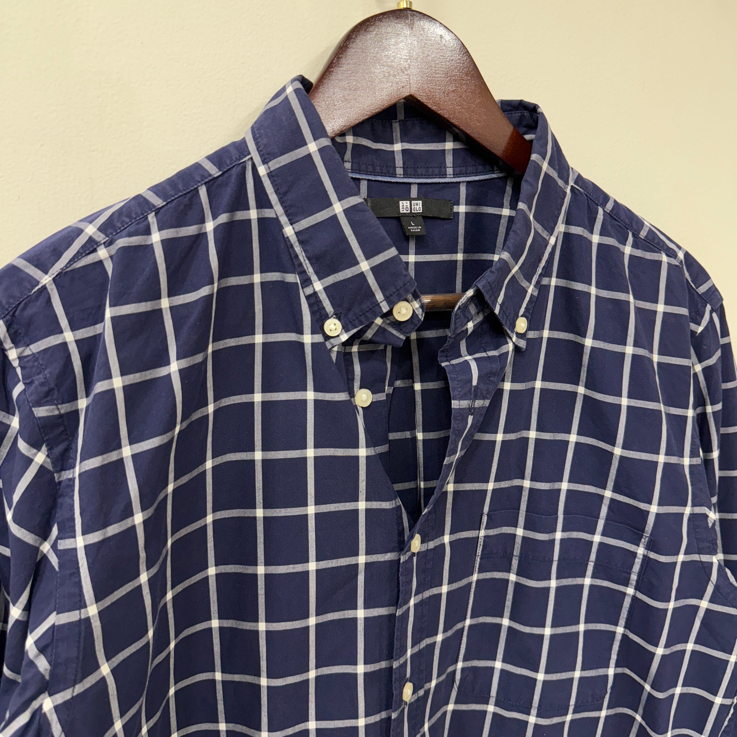 Uniqlo checkered shirt