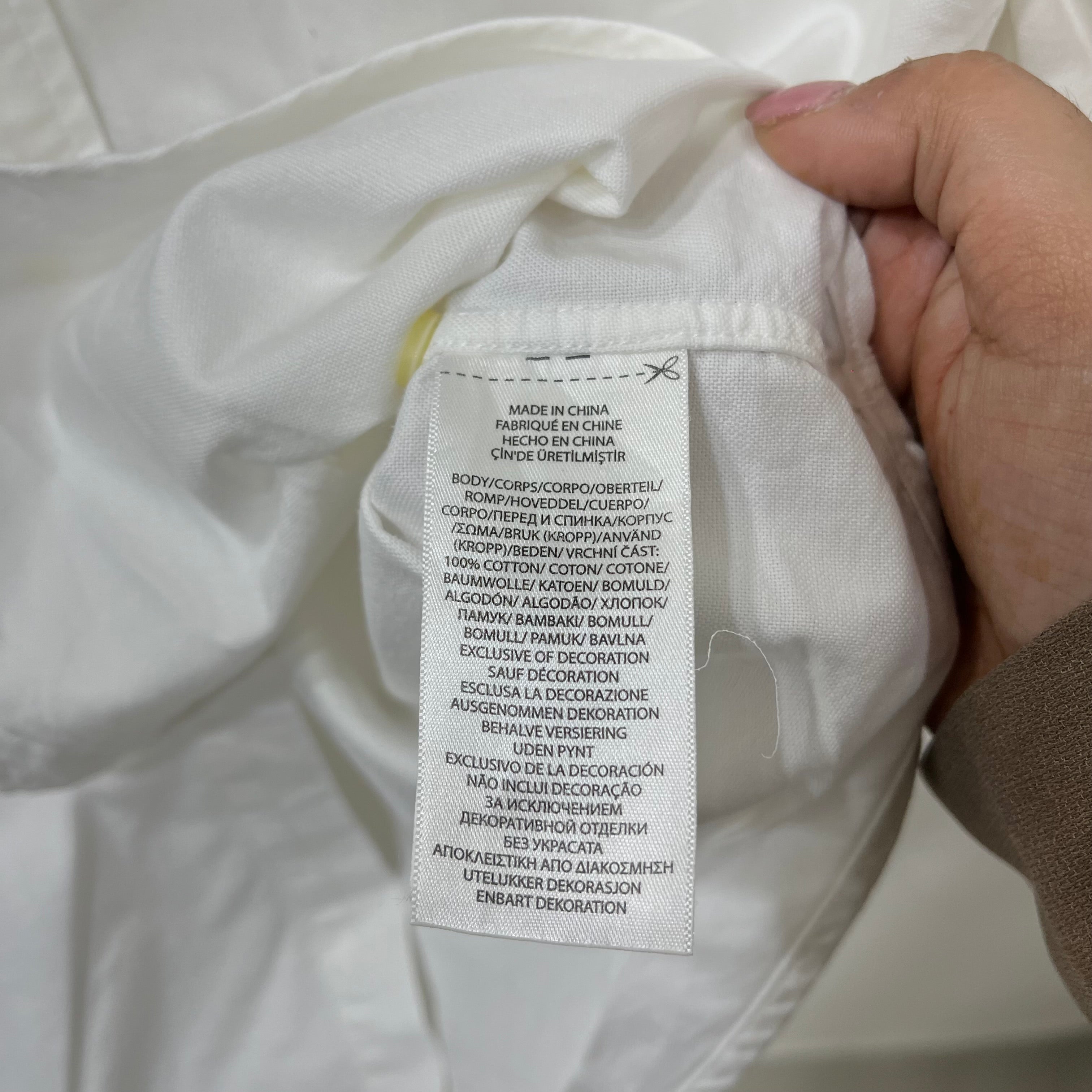 Ralph Lauren white Oxford classic fit button down shirt