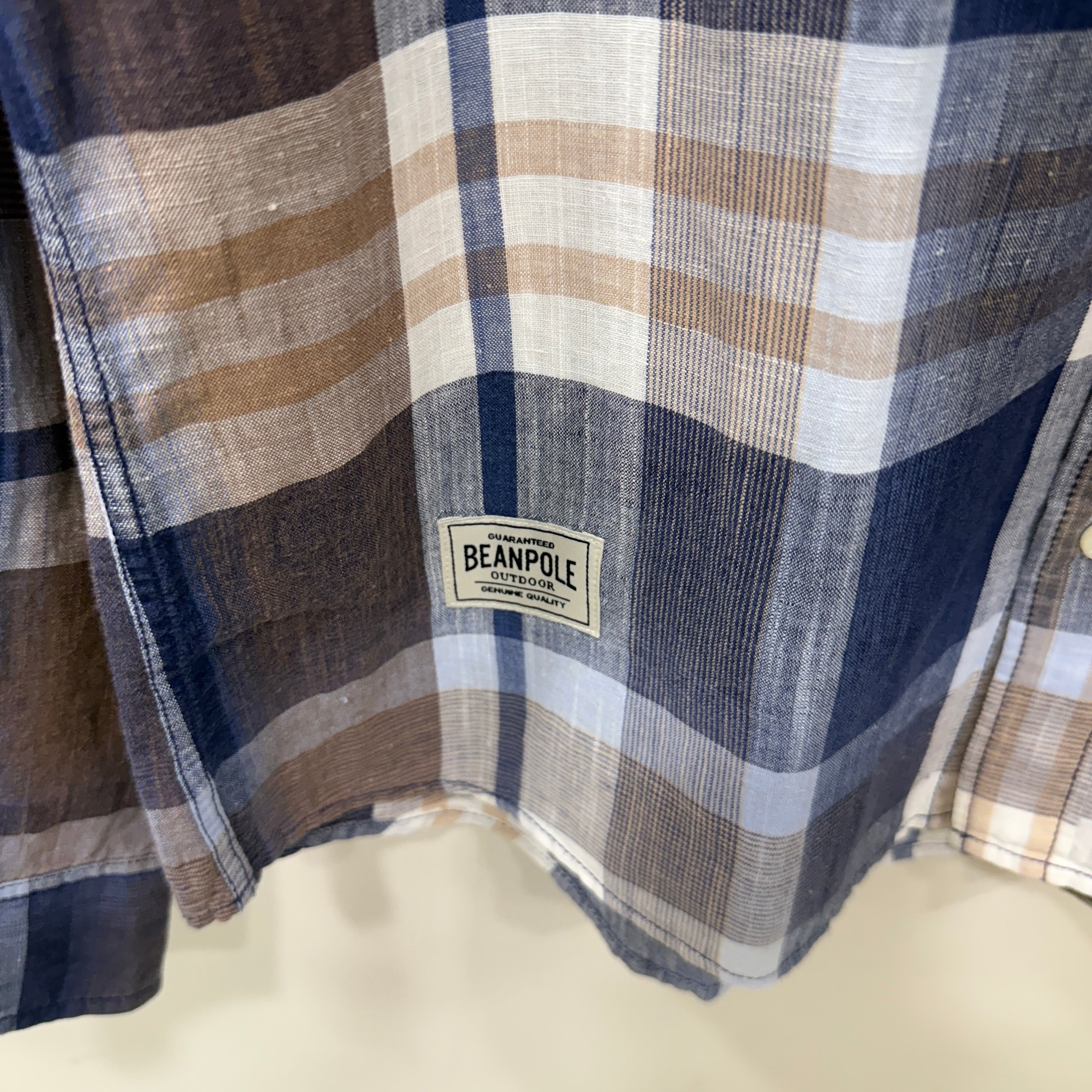 Beanpole checkered linen shirt