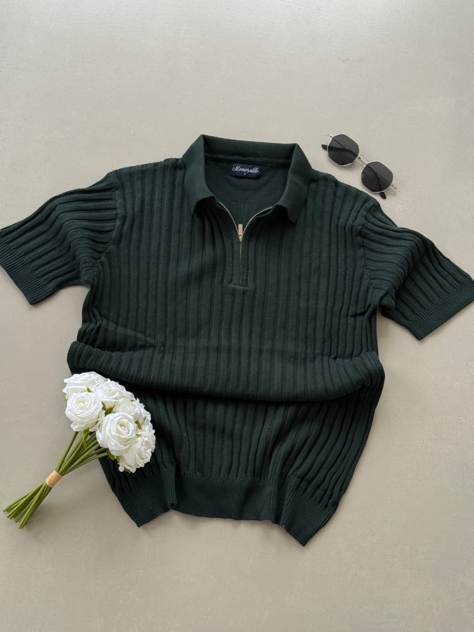 ⚜️Old money green polo tshirt
