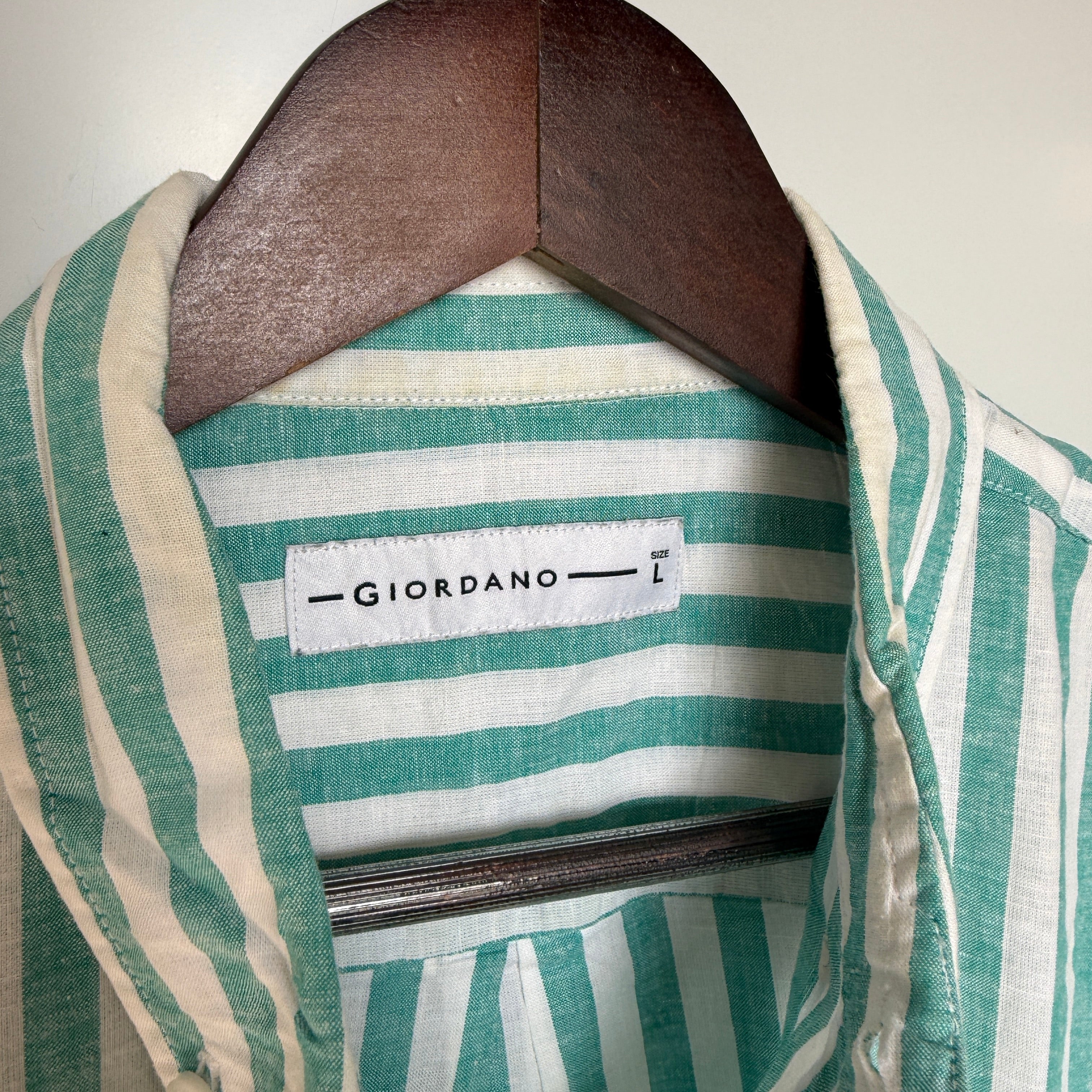 Giodarno stripes linen shirt