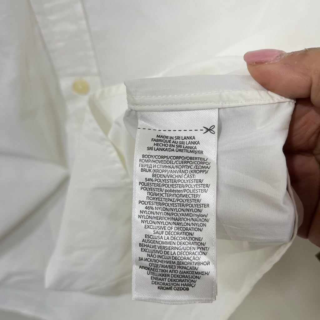 Ralph Lauren white Oxford button down slim fit shirt