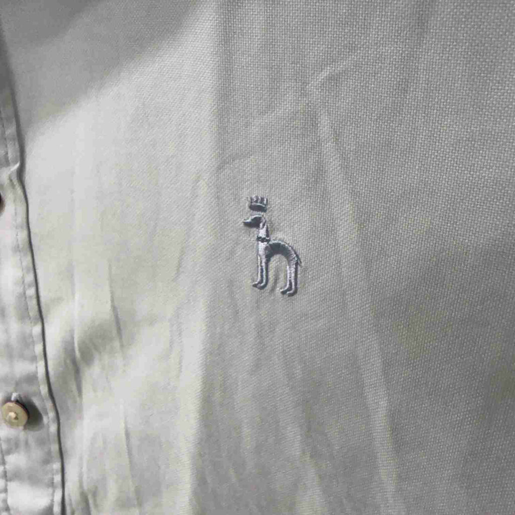 Hazzy solid oxford sky blue shirt