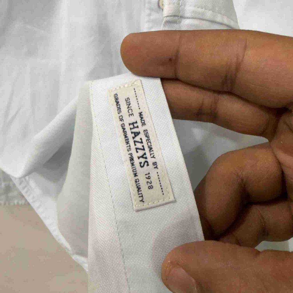 Hazzy solid oxford sky blue shirt