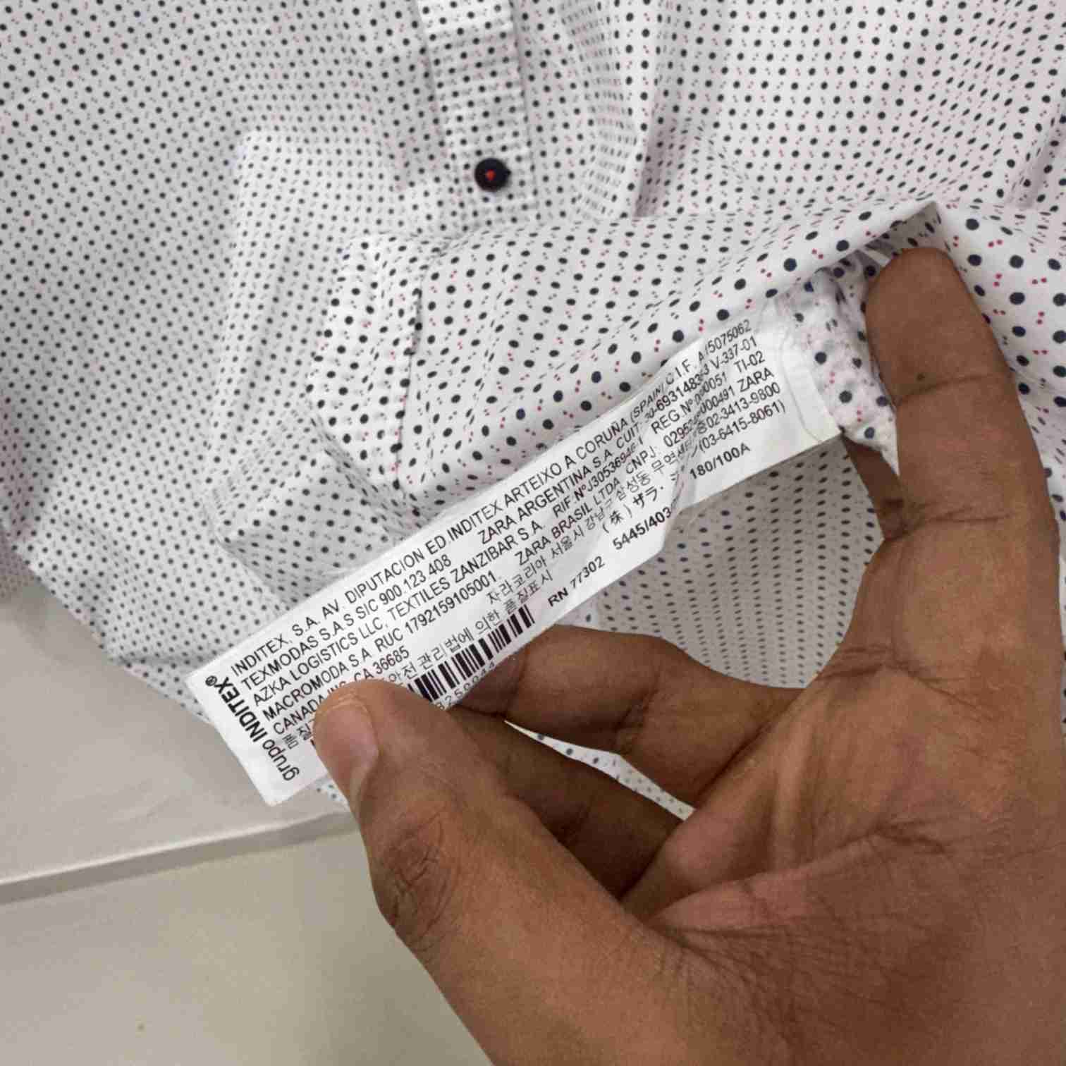 Zara man shirt