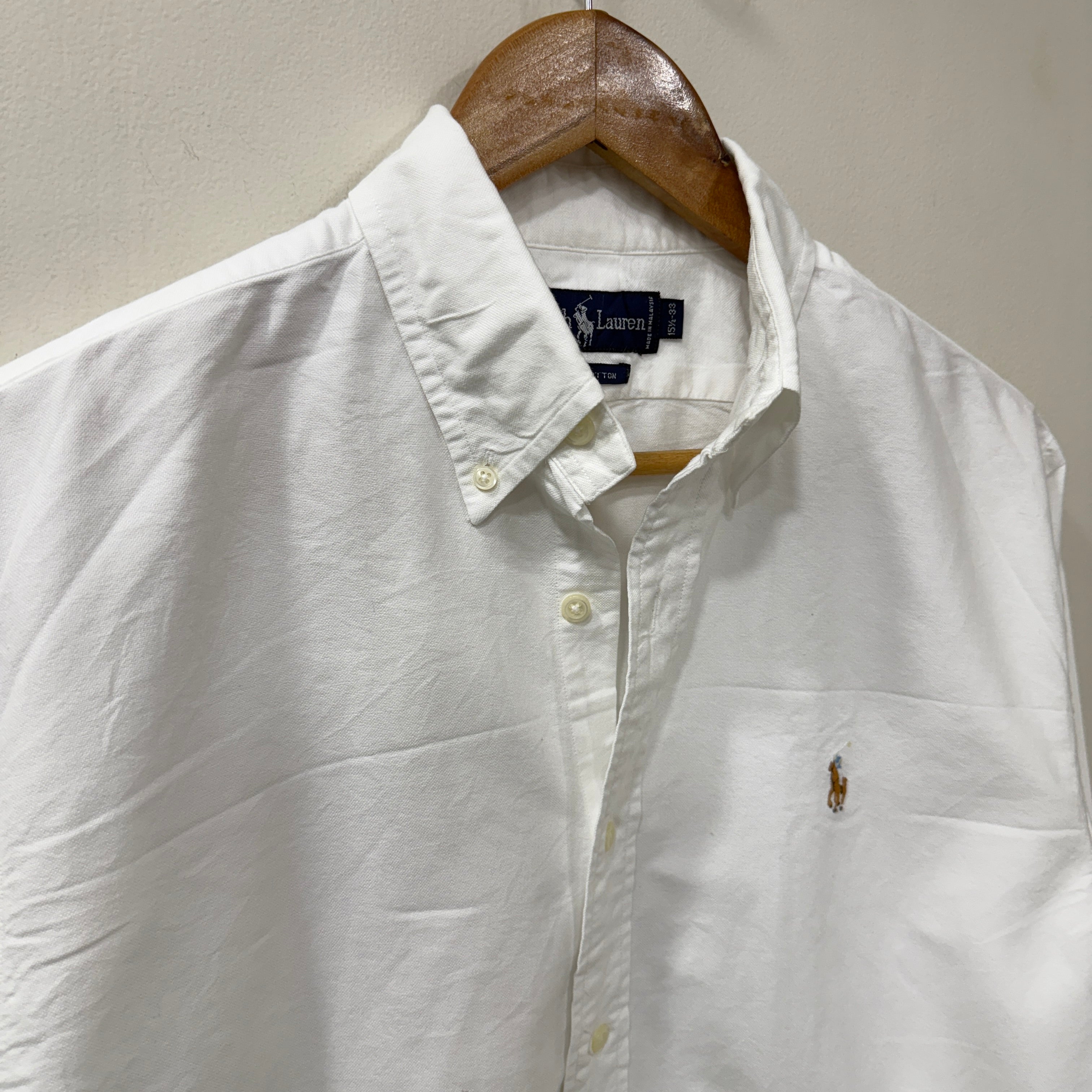 Ralph Lauren white solid shirt