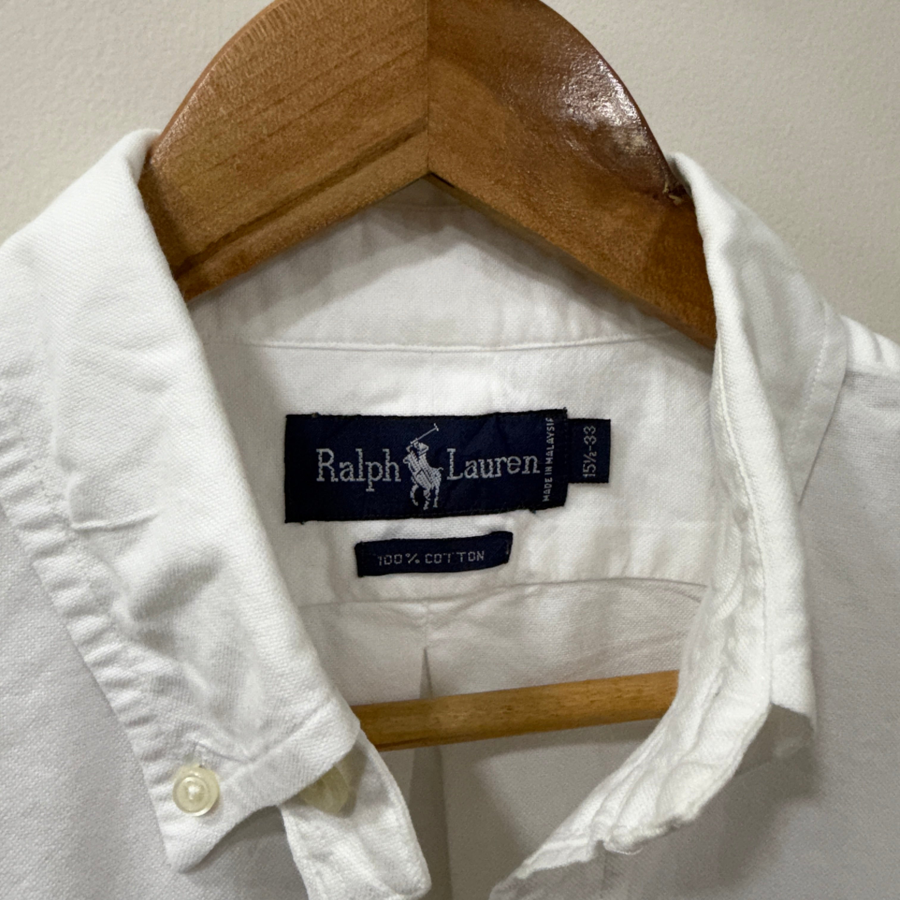 Ralph Lauren white solid shirt