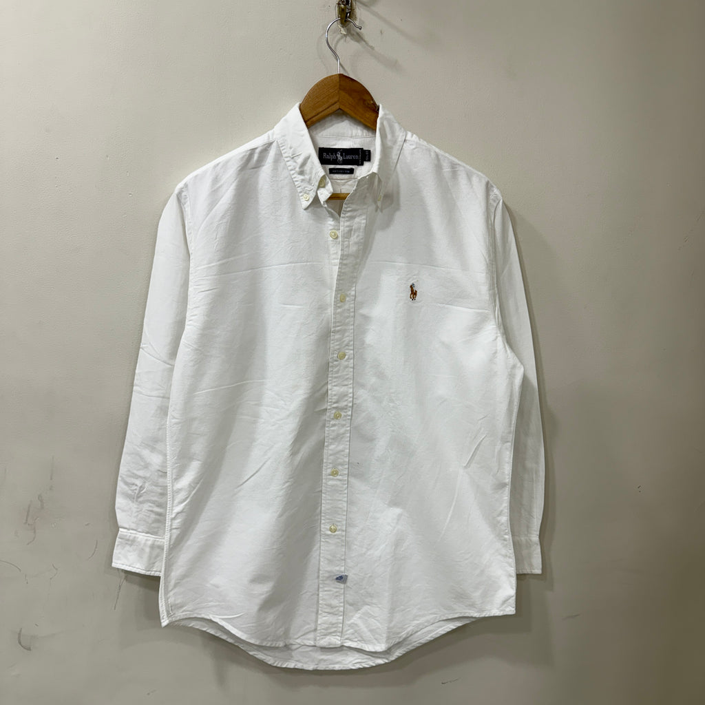 Ralph Lauren white solid shirt
