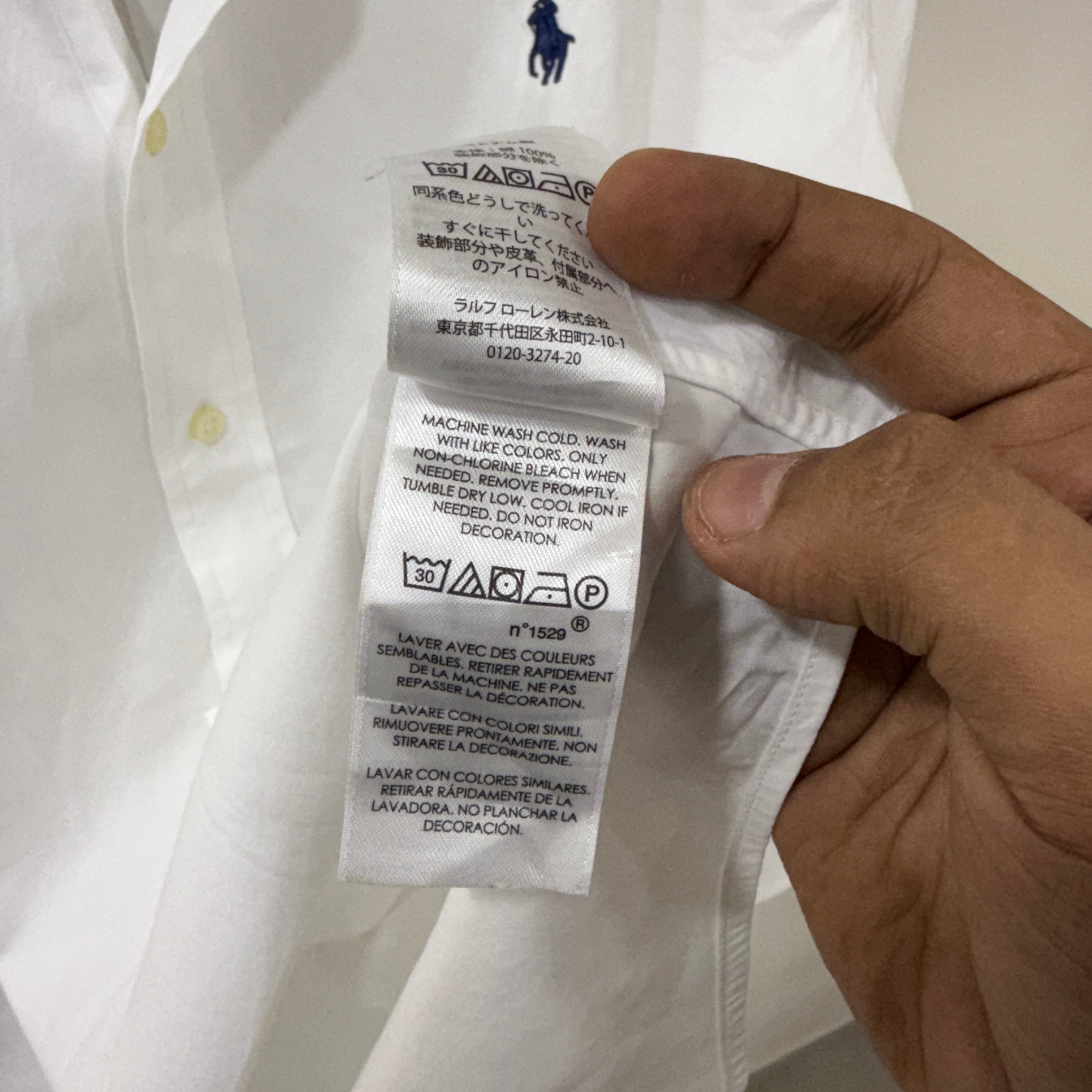 Ralph Lauren White button down shirt