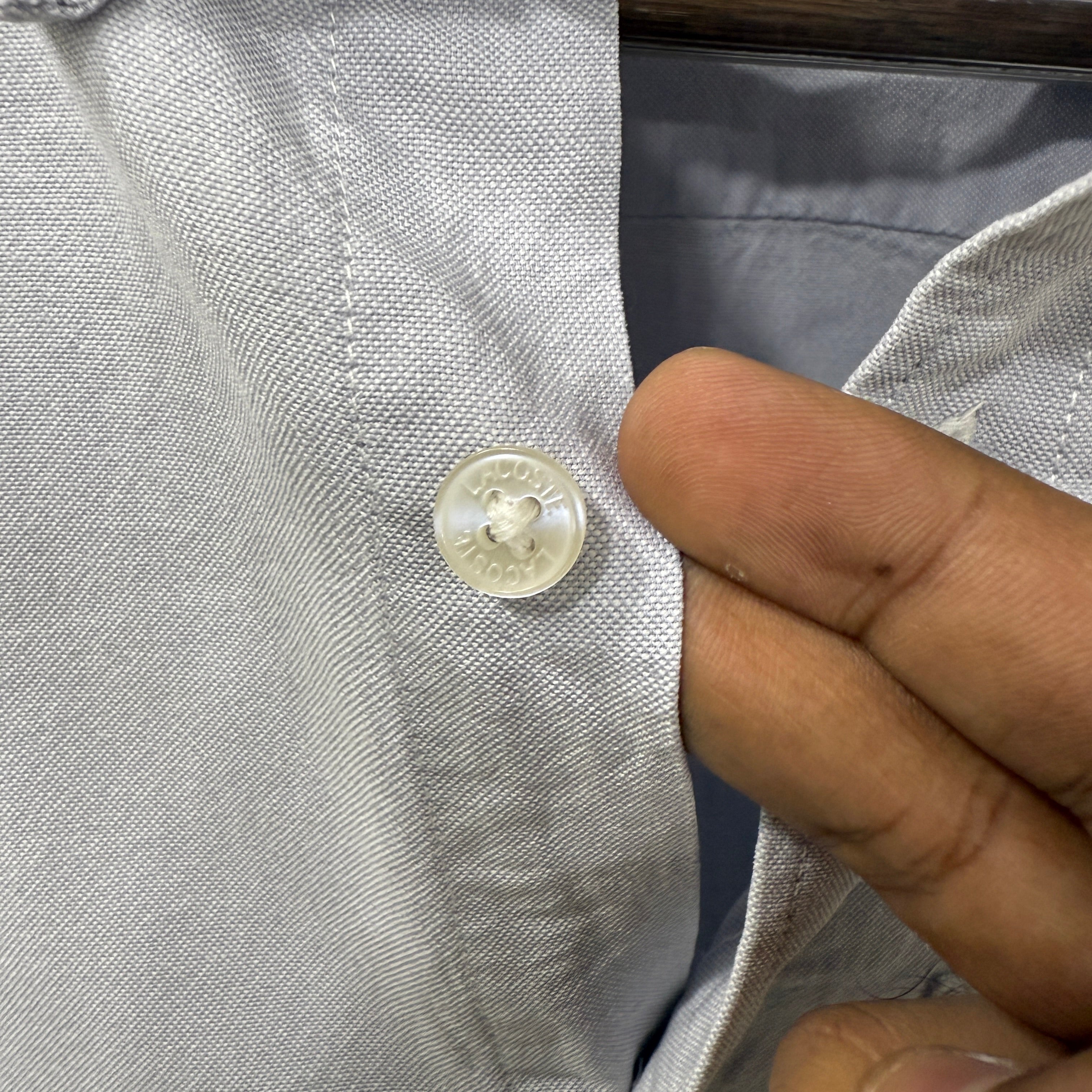 Lacoste button down solid shirt