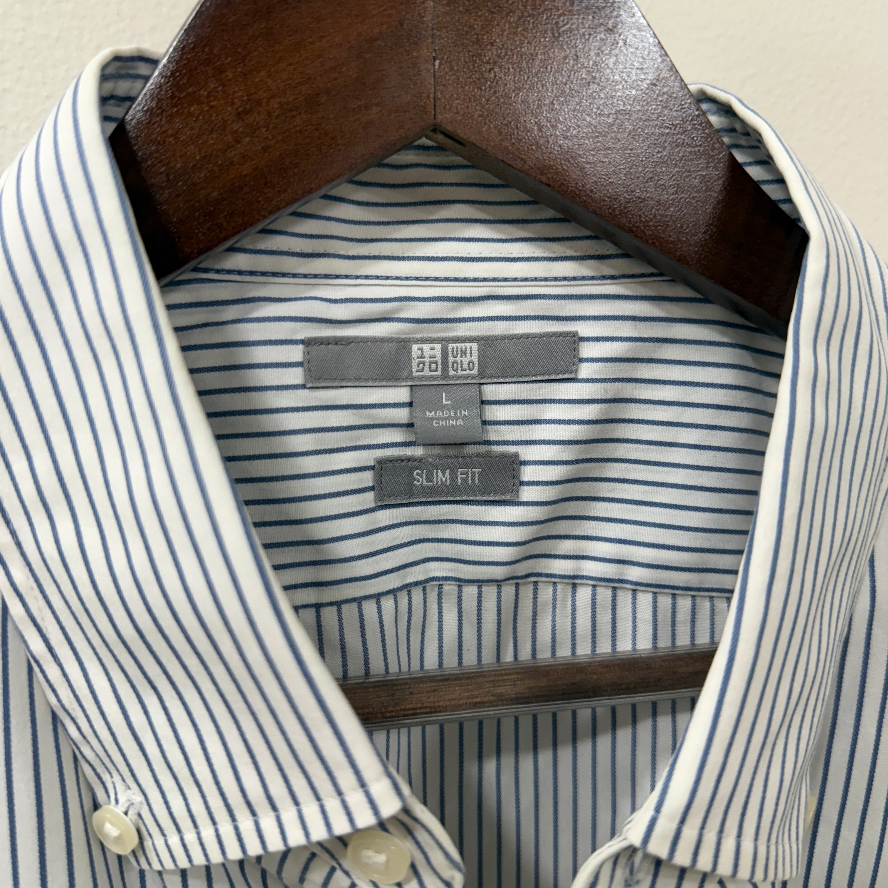 Uniqlo Slim Fit Stripes Shirt