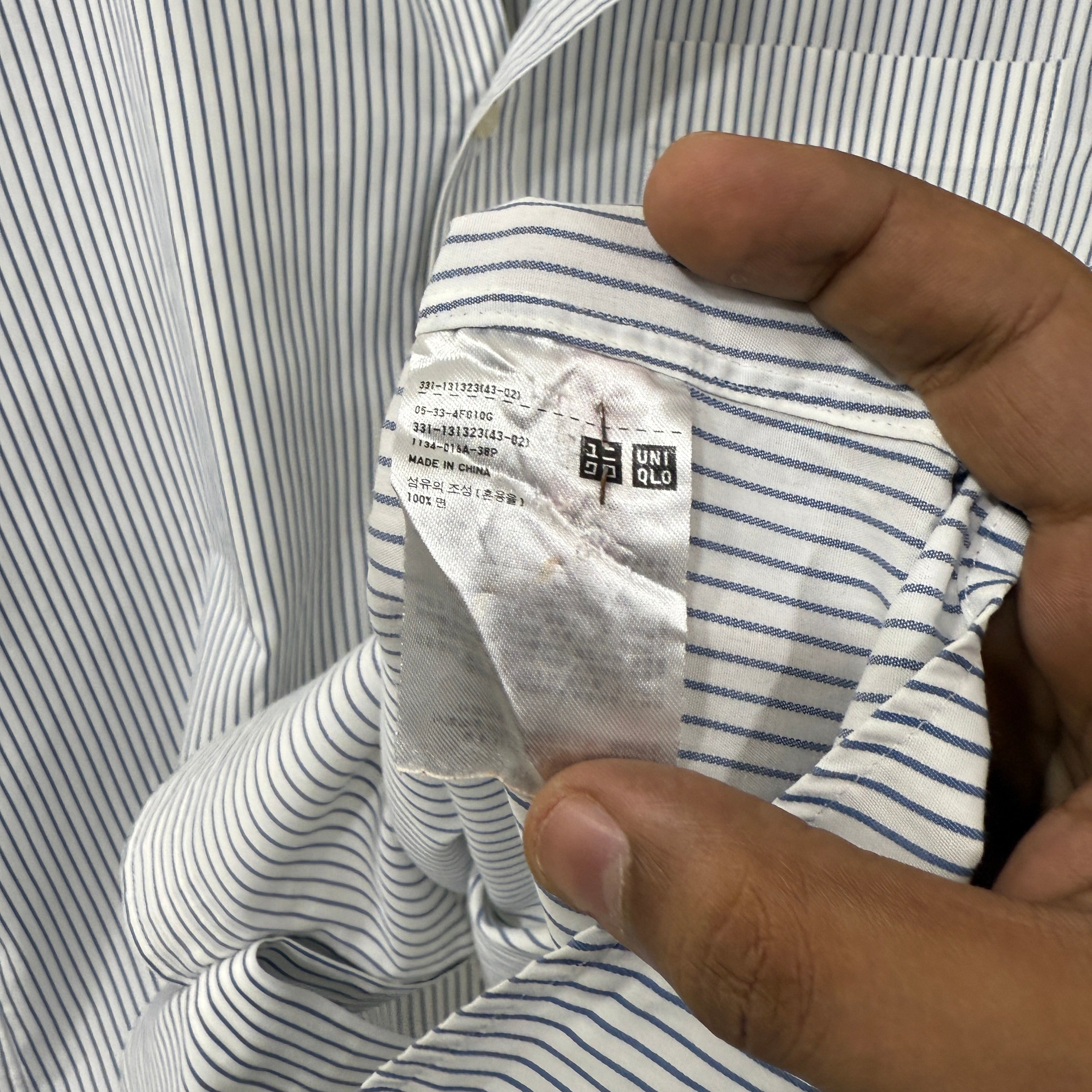 Uniqlo Slim Fit Stripes Shirt