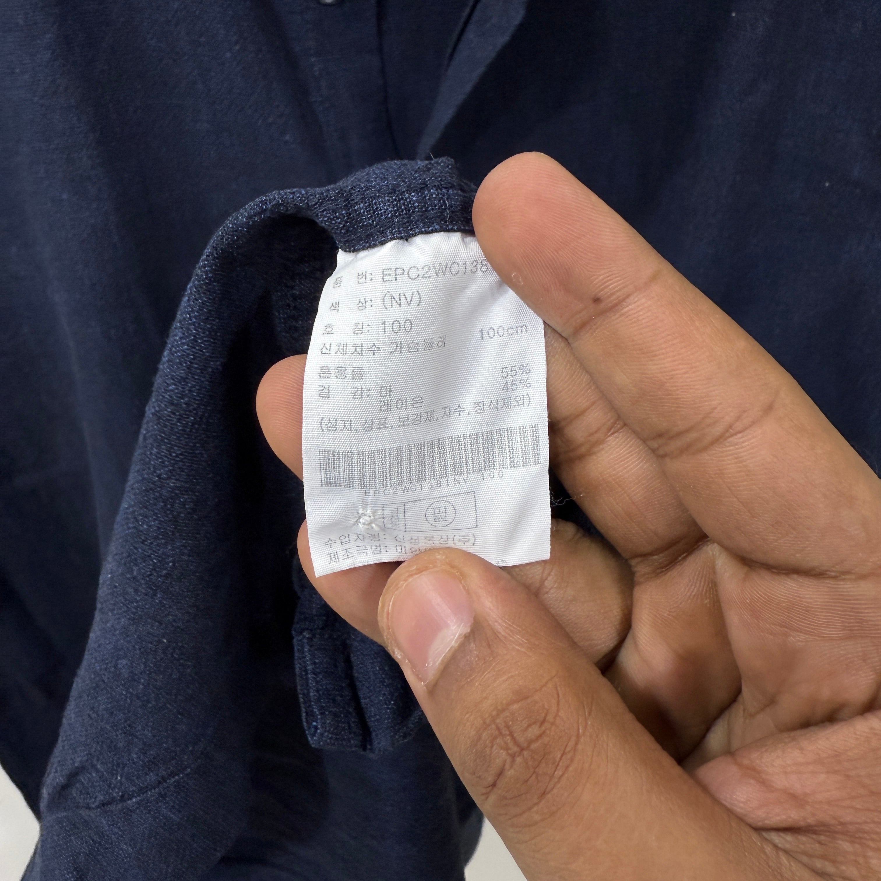 Project M- linen blend solid shirt