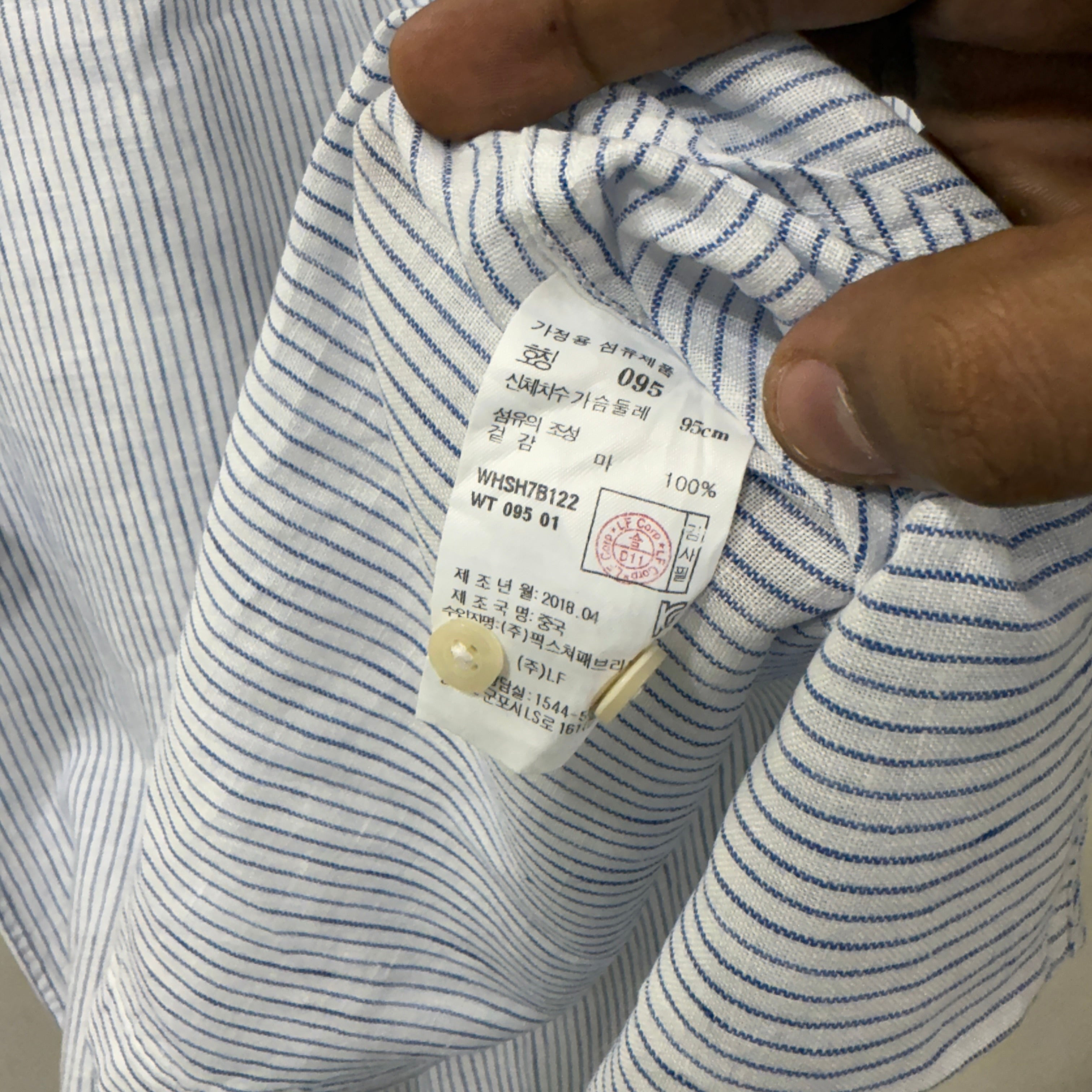 Hazzy Linen stripes shirt