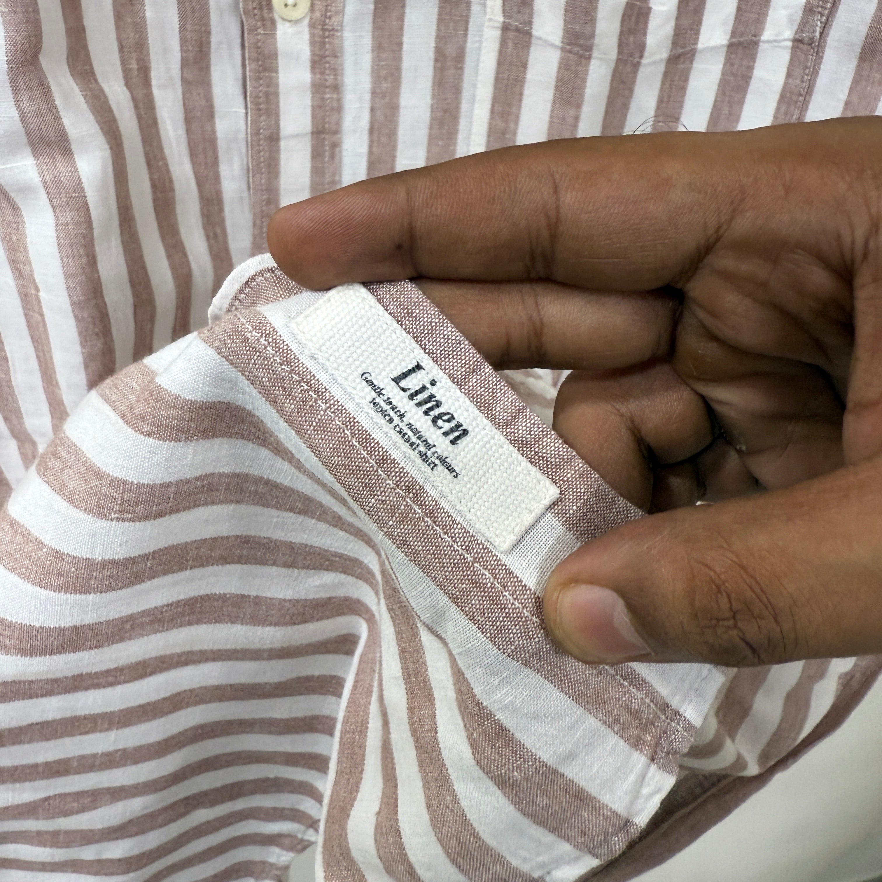 Topten linen stripes shirt