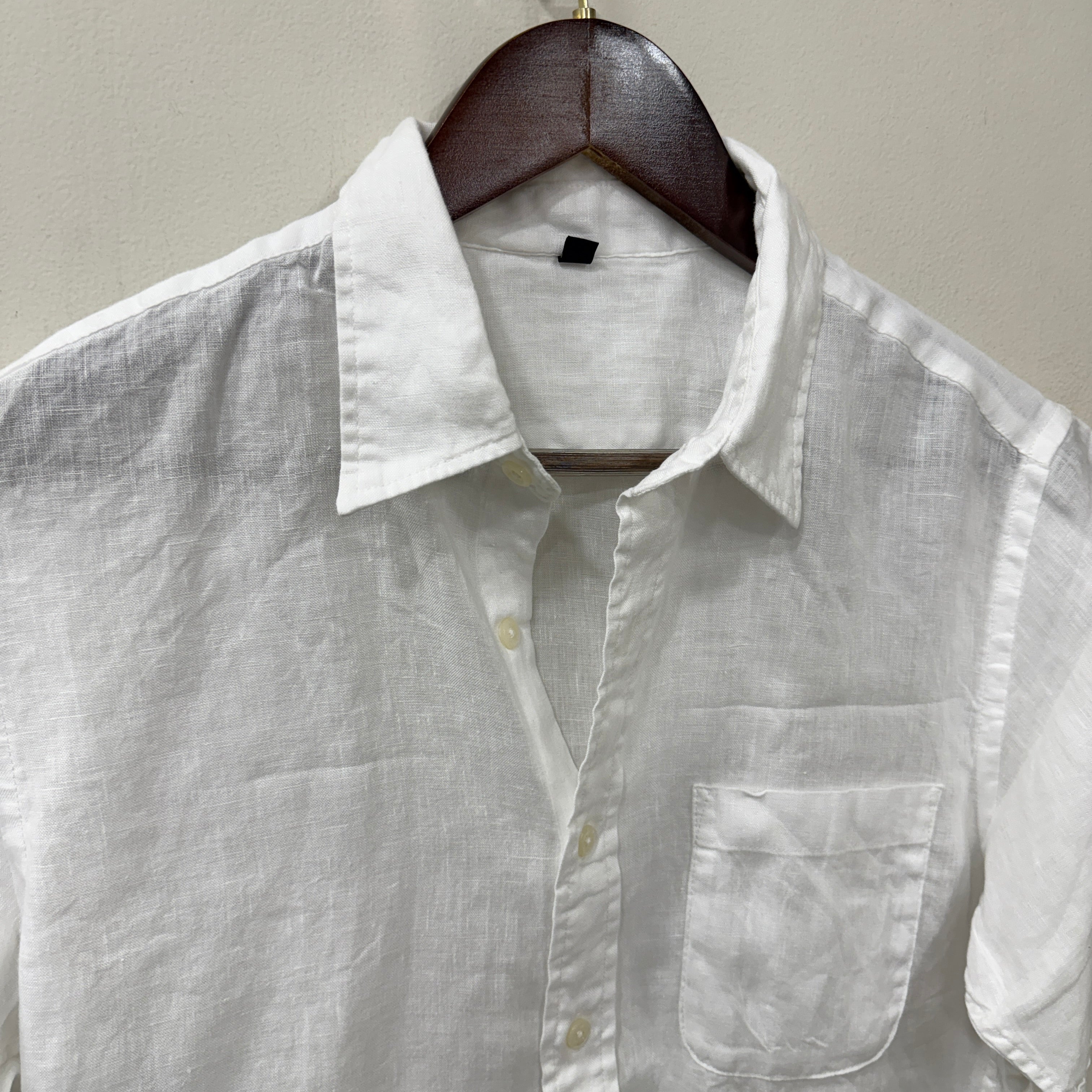 100% Linen shirt half sleeve