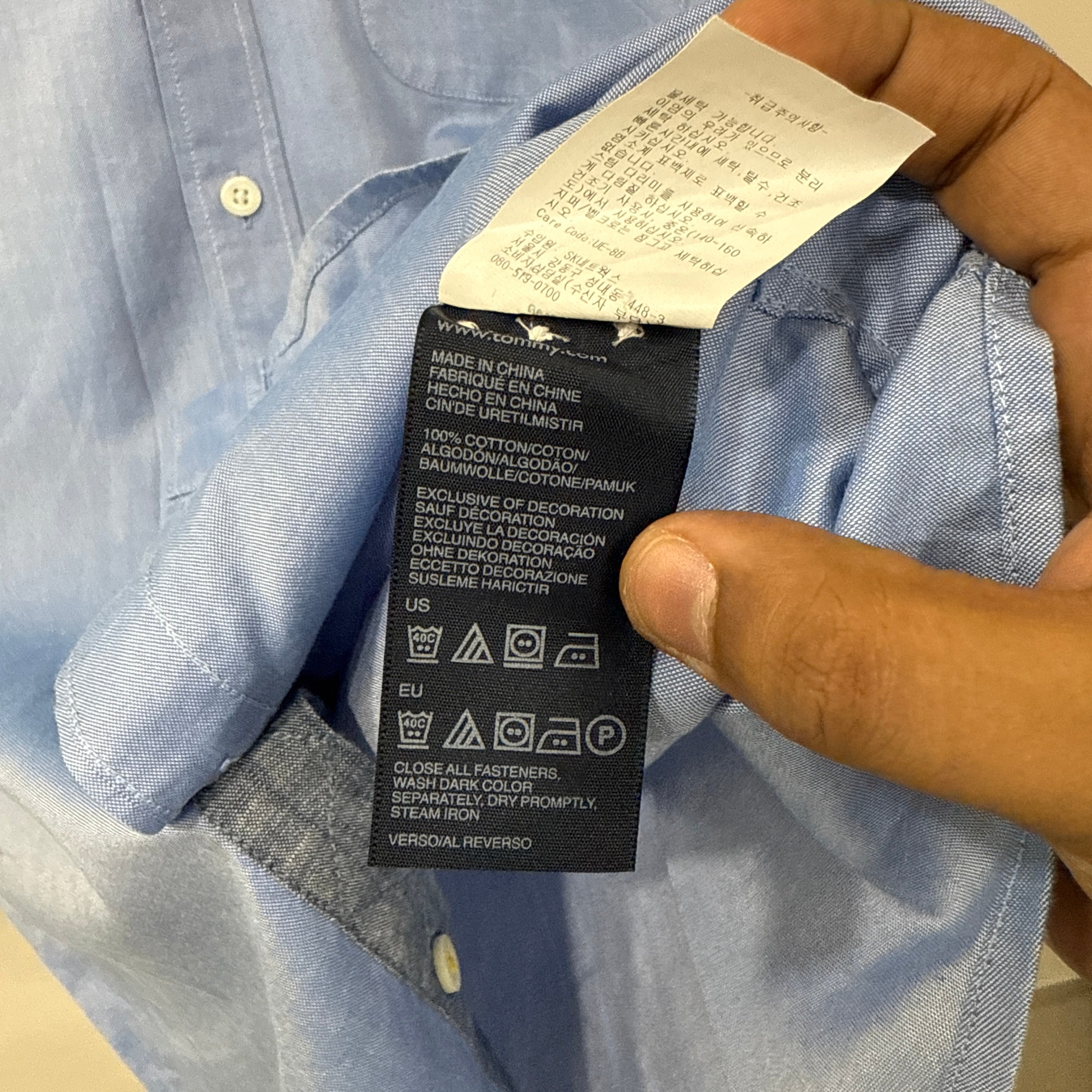 Tommy Hilfiger Blue solid shirt