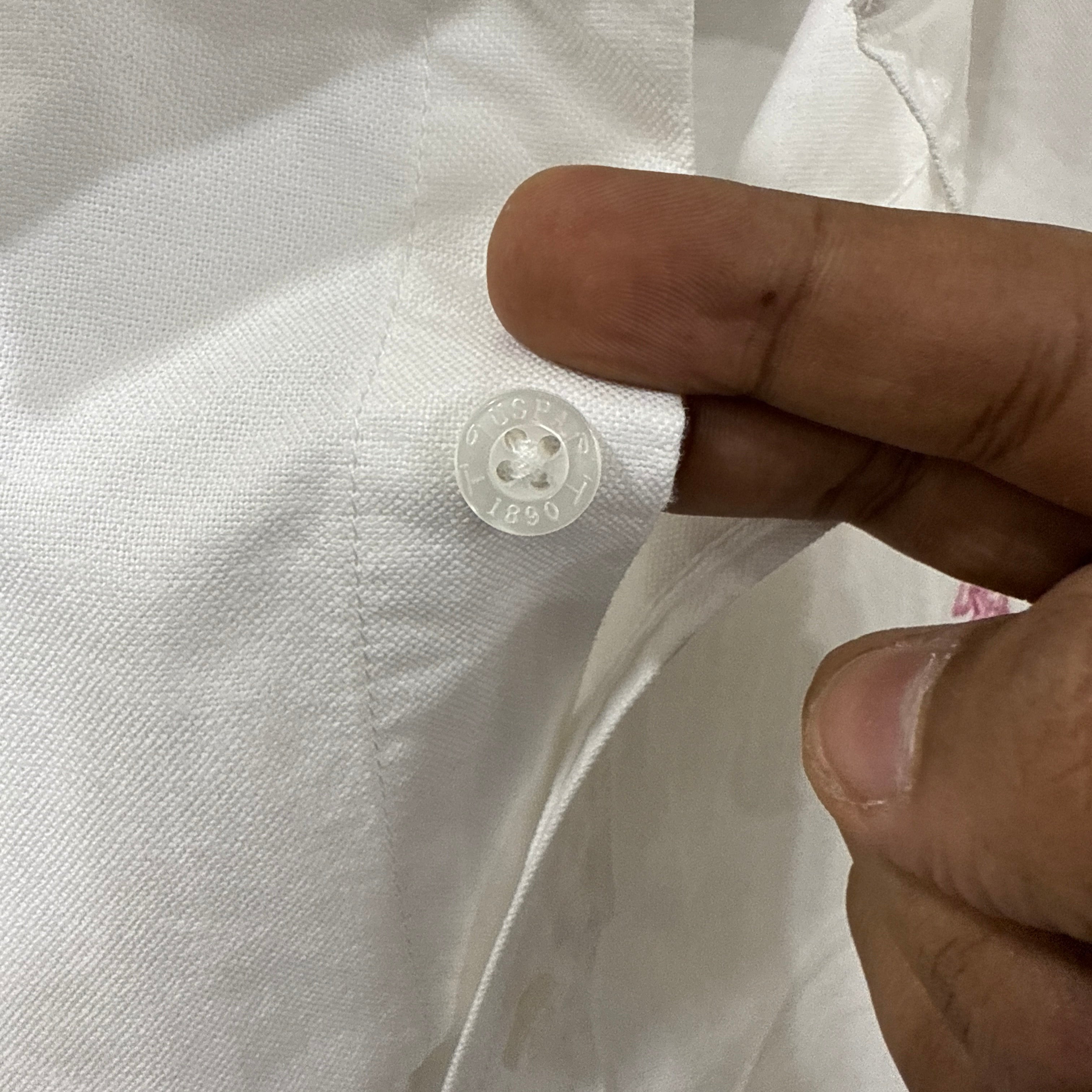 US Polo Assn. white solid oxford shirt