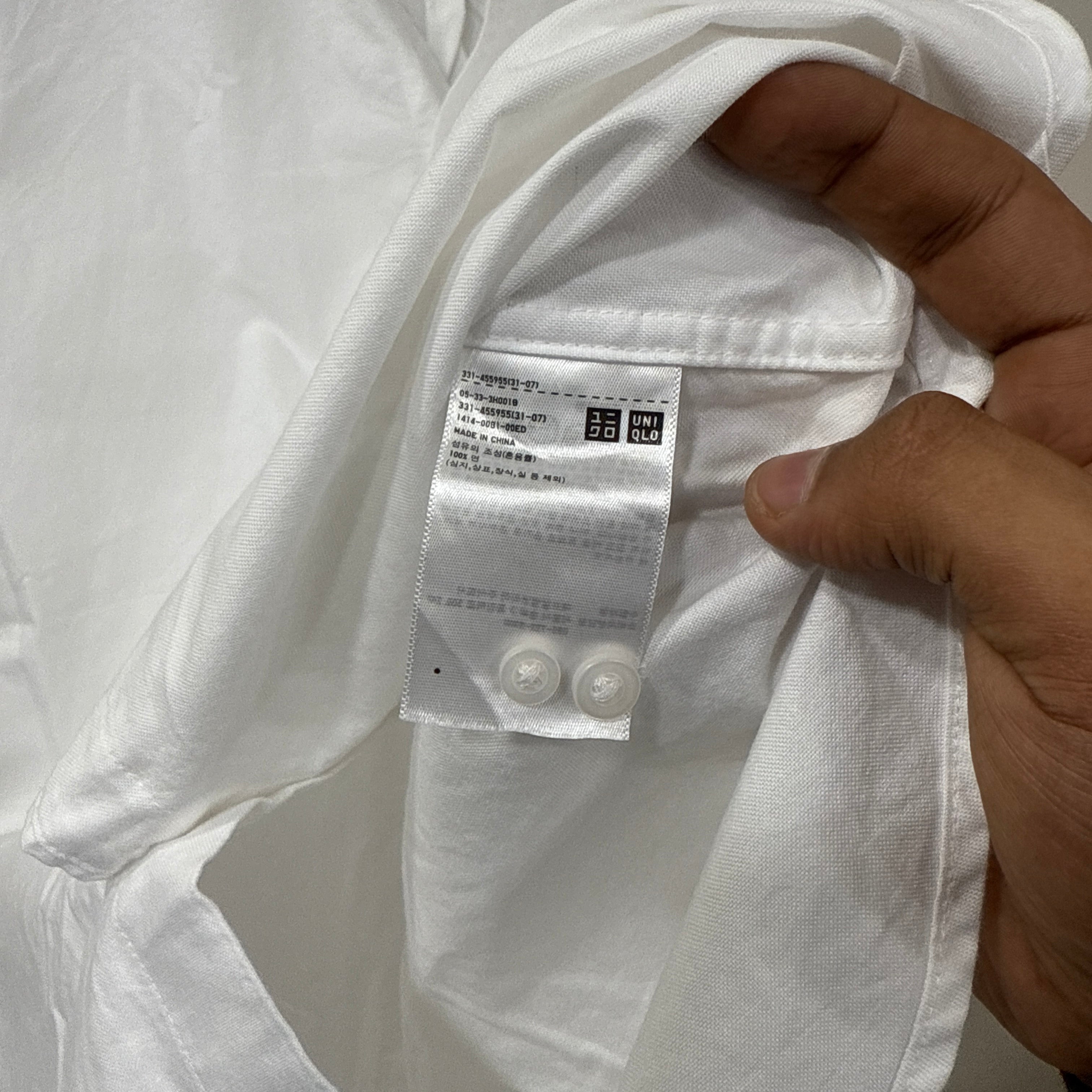 Uniqlo White oxford shirt