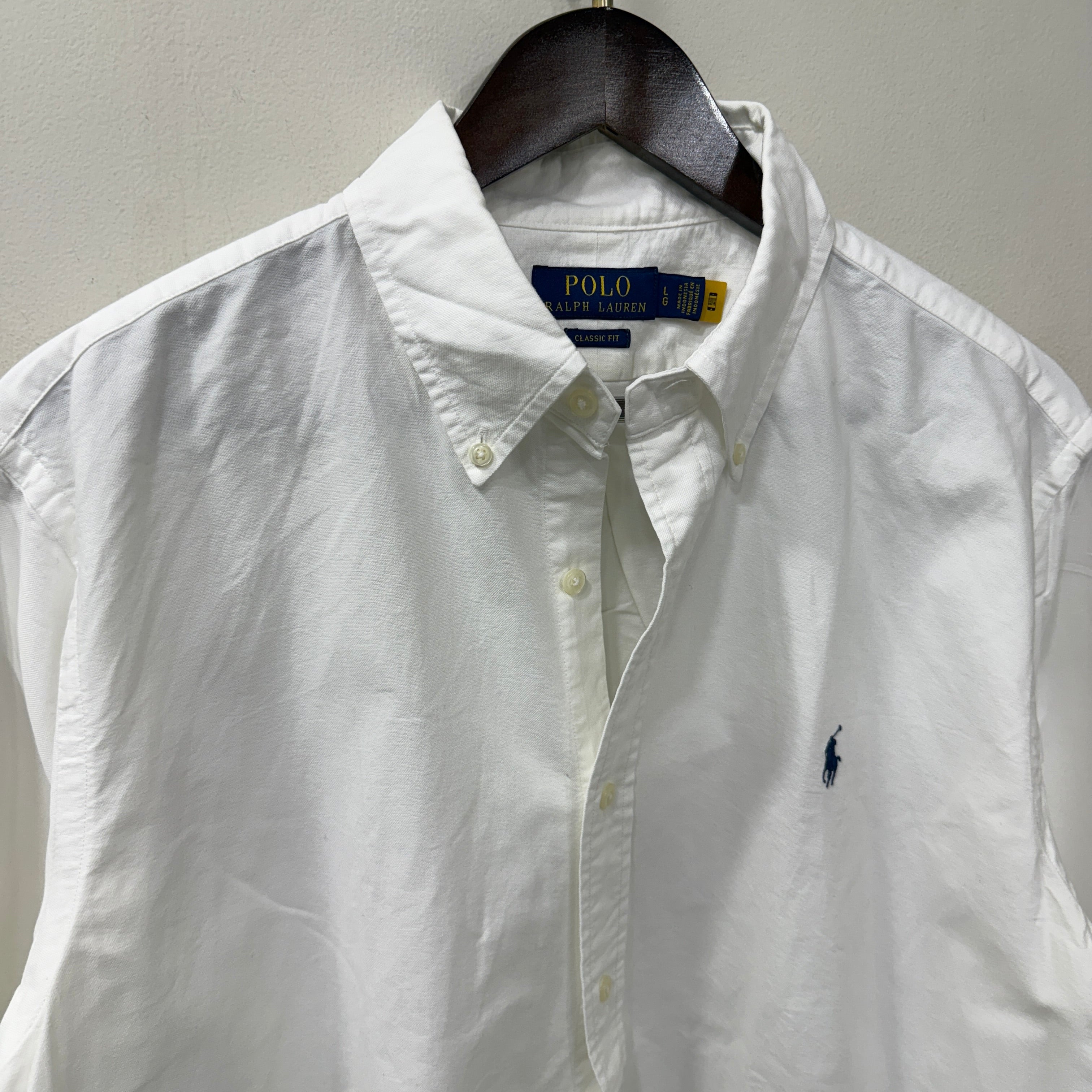 Ralph Lauren white button down oxford shirt