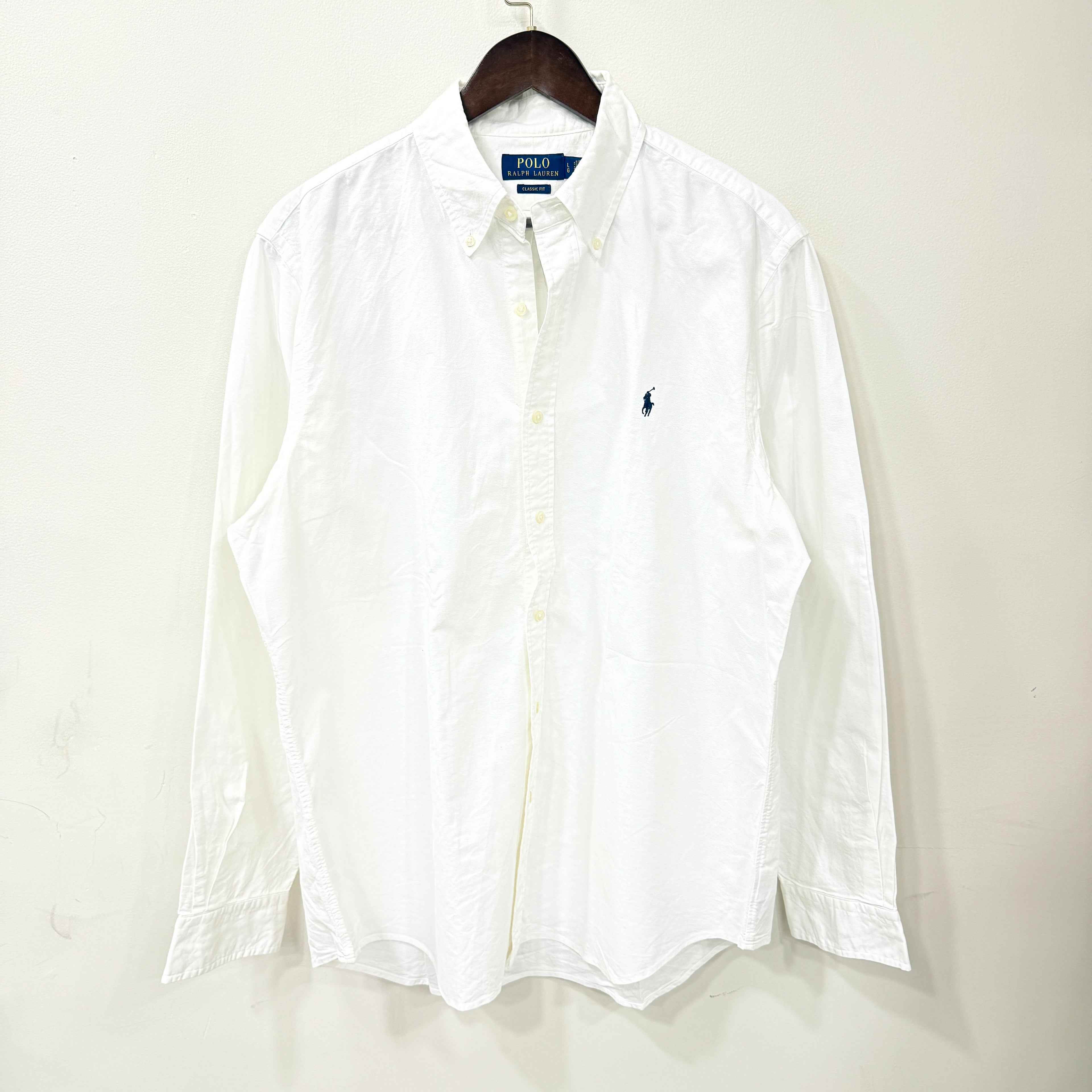 Ralph Lauren white button down oxford shirt