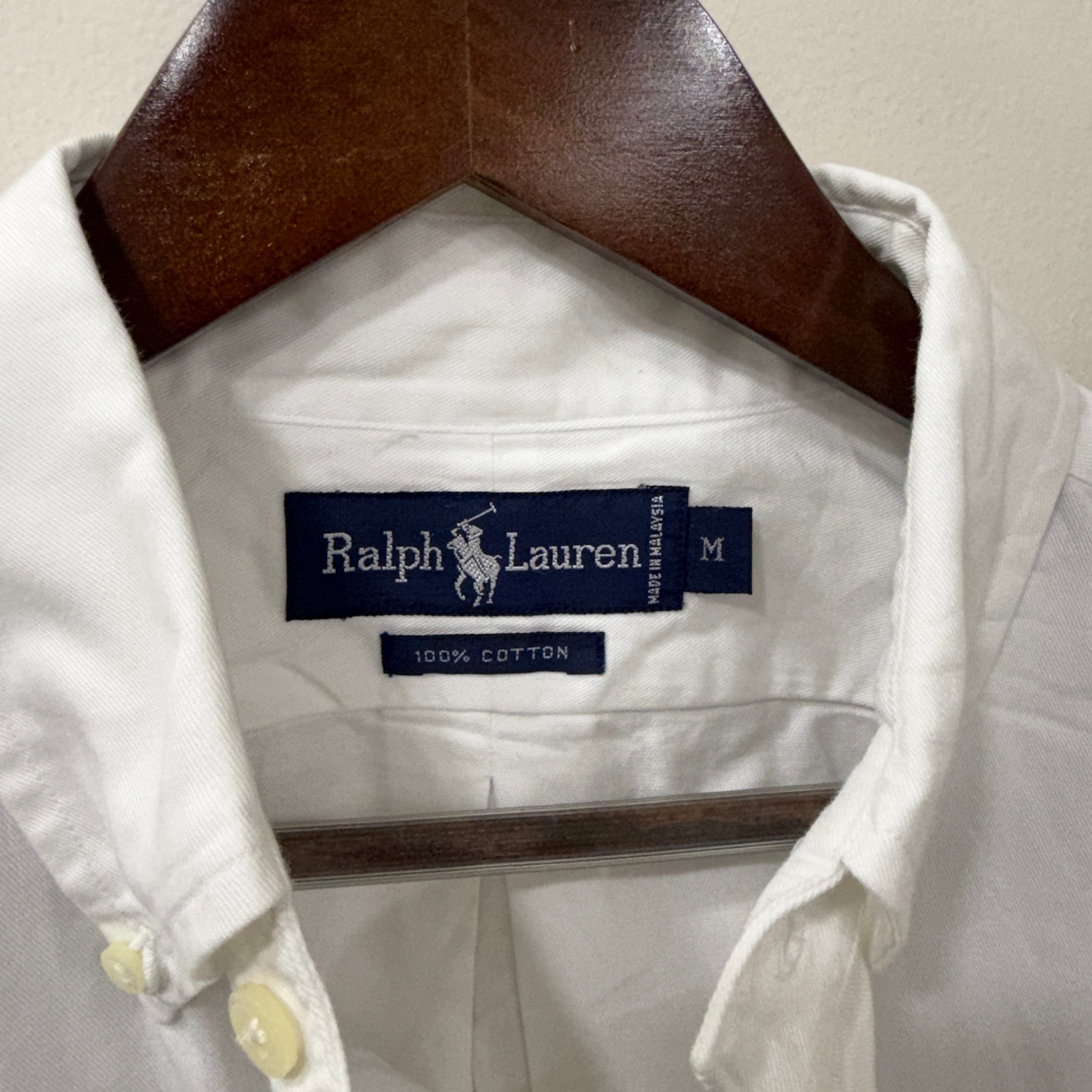 Ralph Lauren button down white oxford shirt