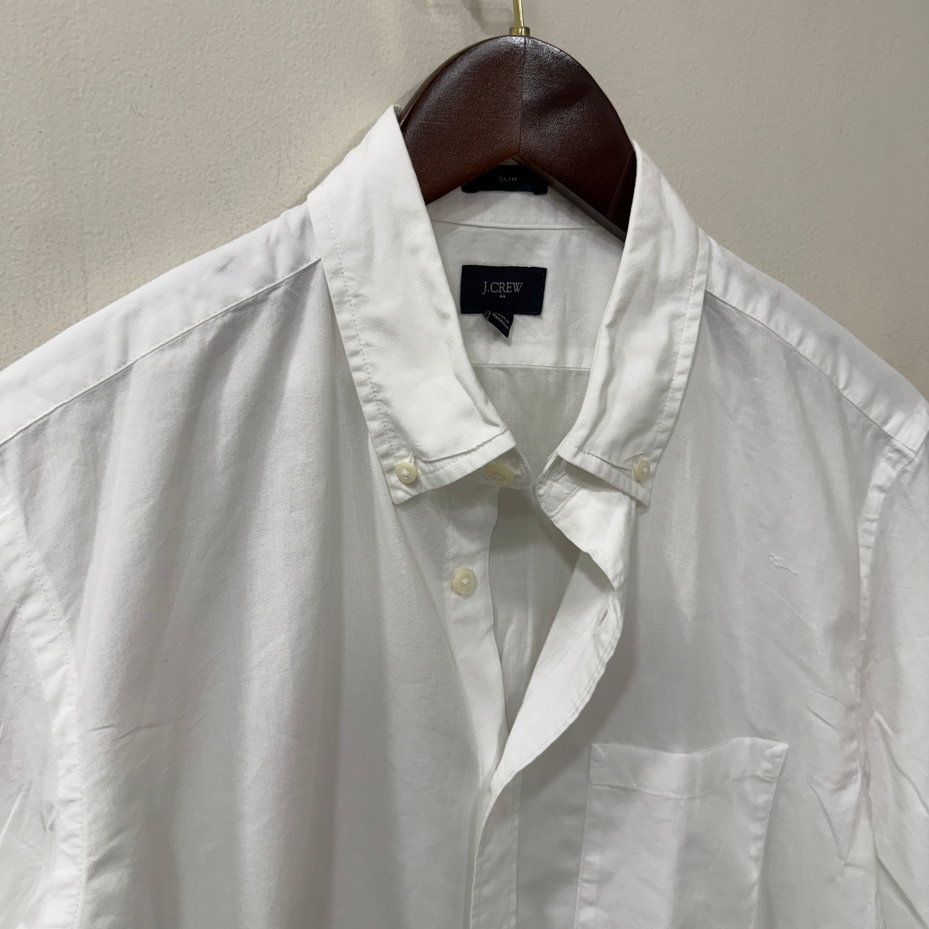 J.crew white solid shirt