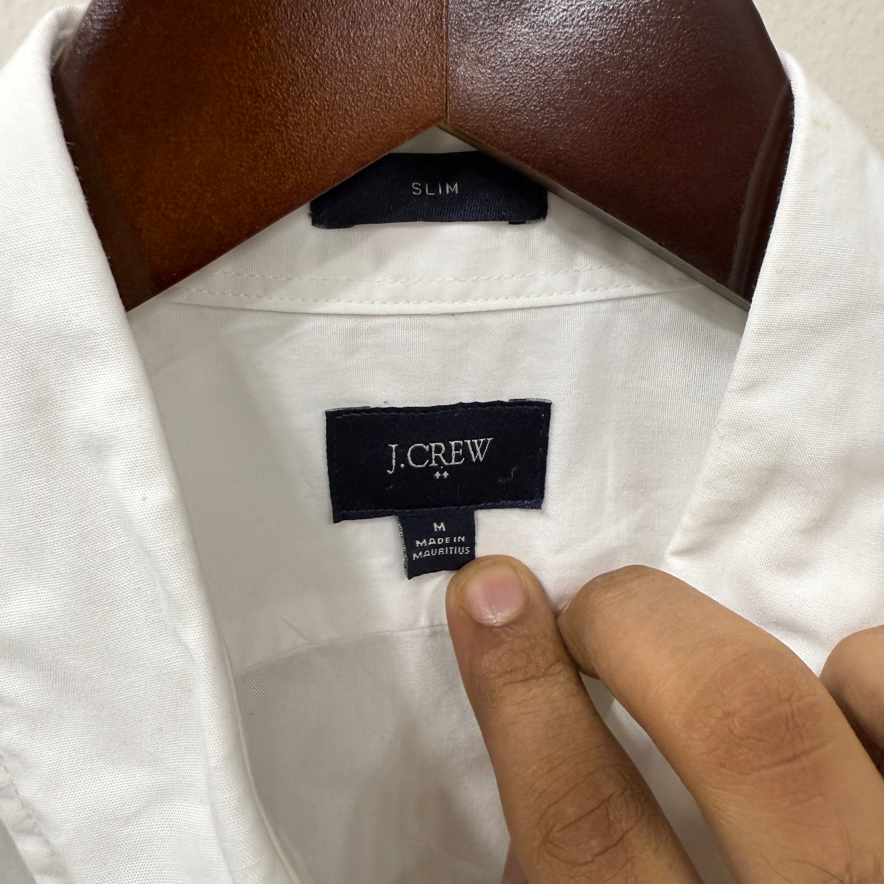J.crew white solid shirt