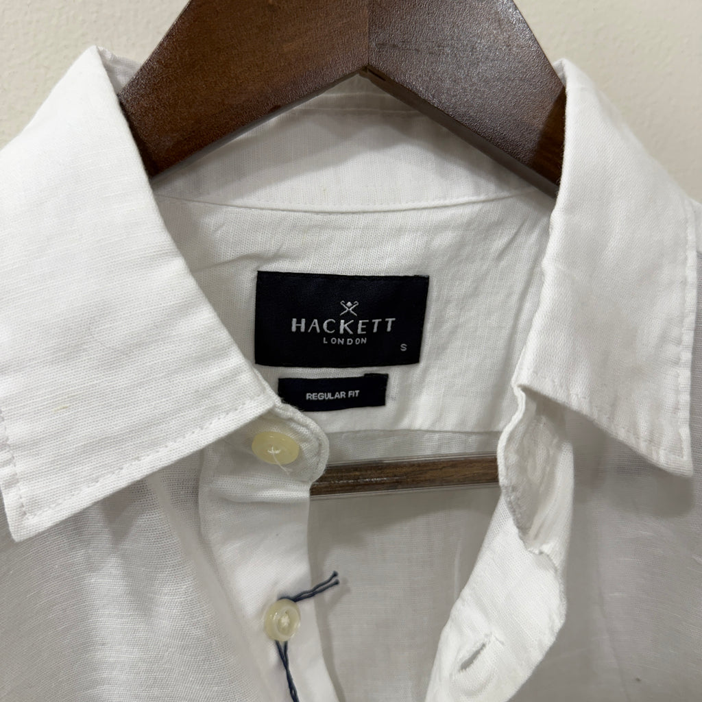 Hackett london white linen shirt
