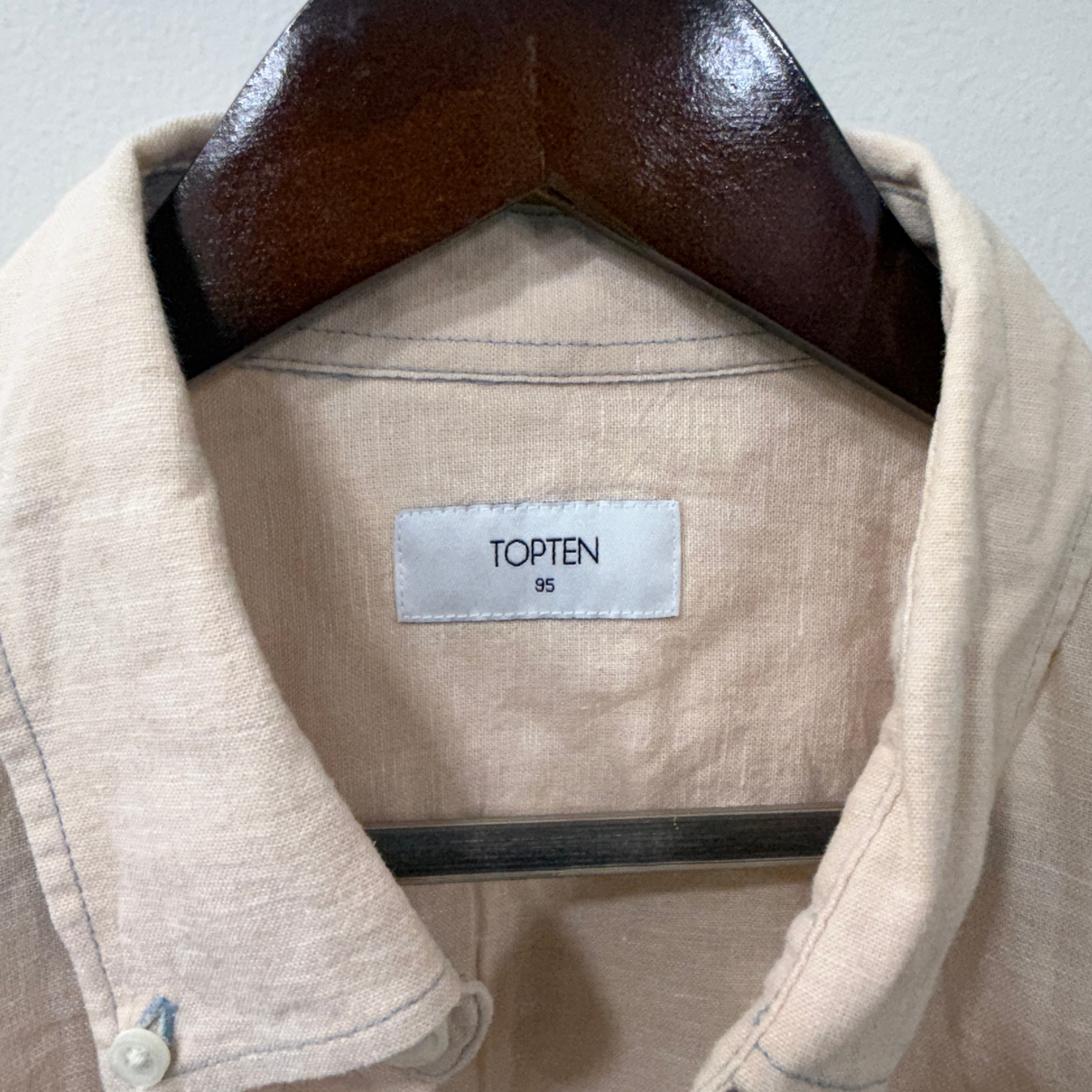 Topten half sleeve linen solid shirt