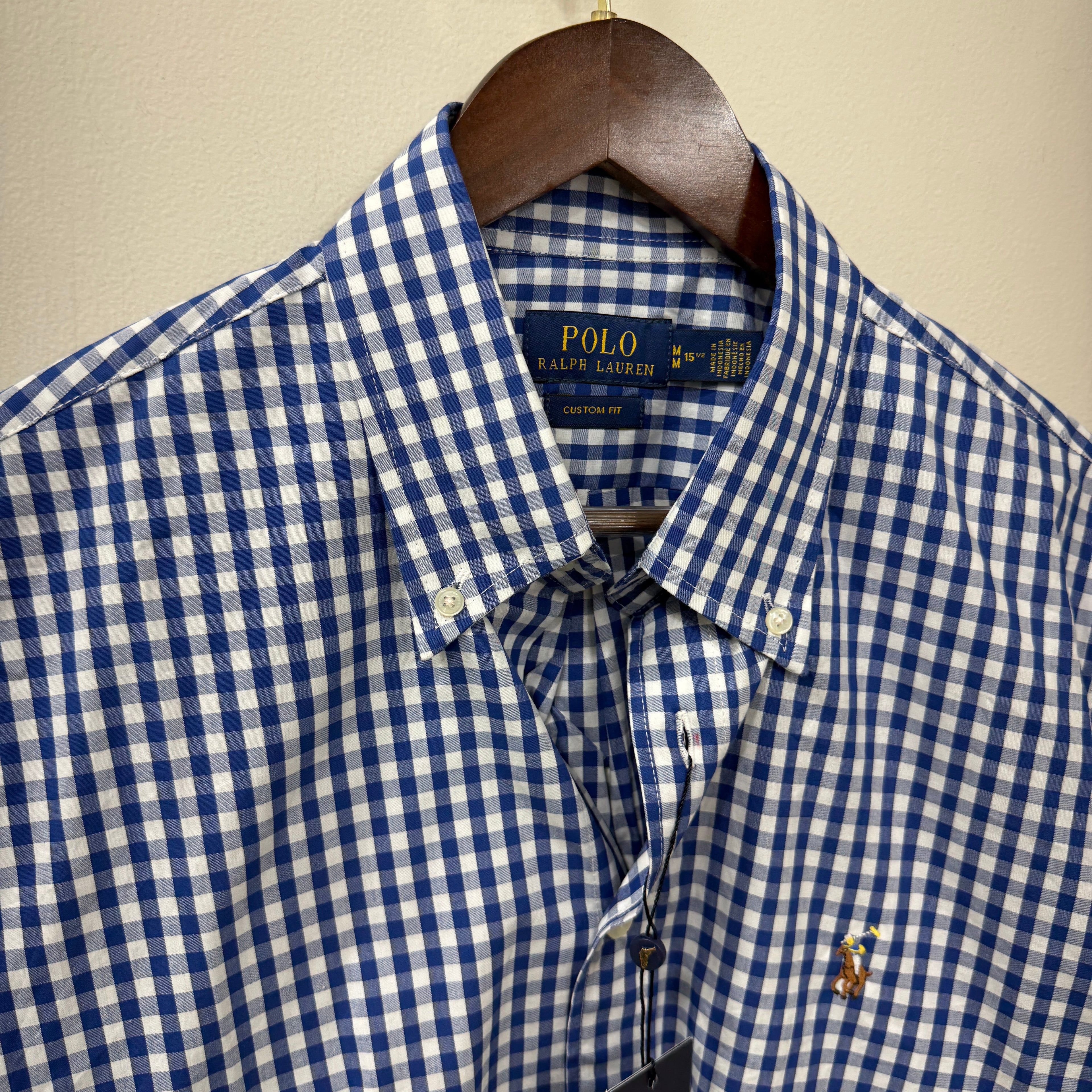 Ralph lauren Checkered shirt(paper cotton)