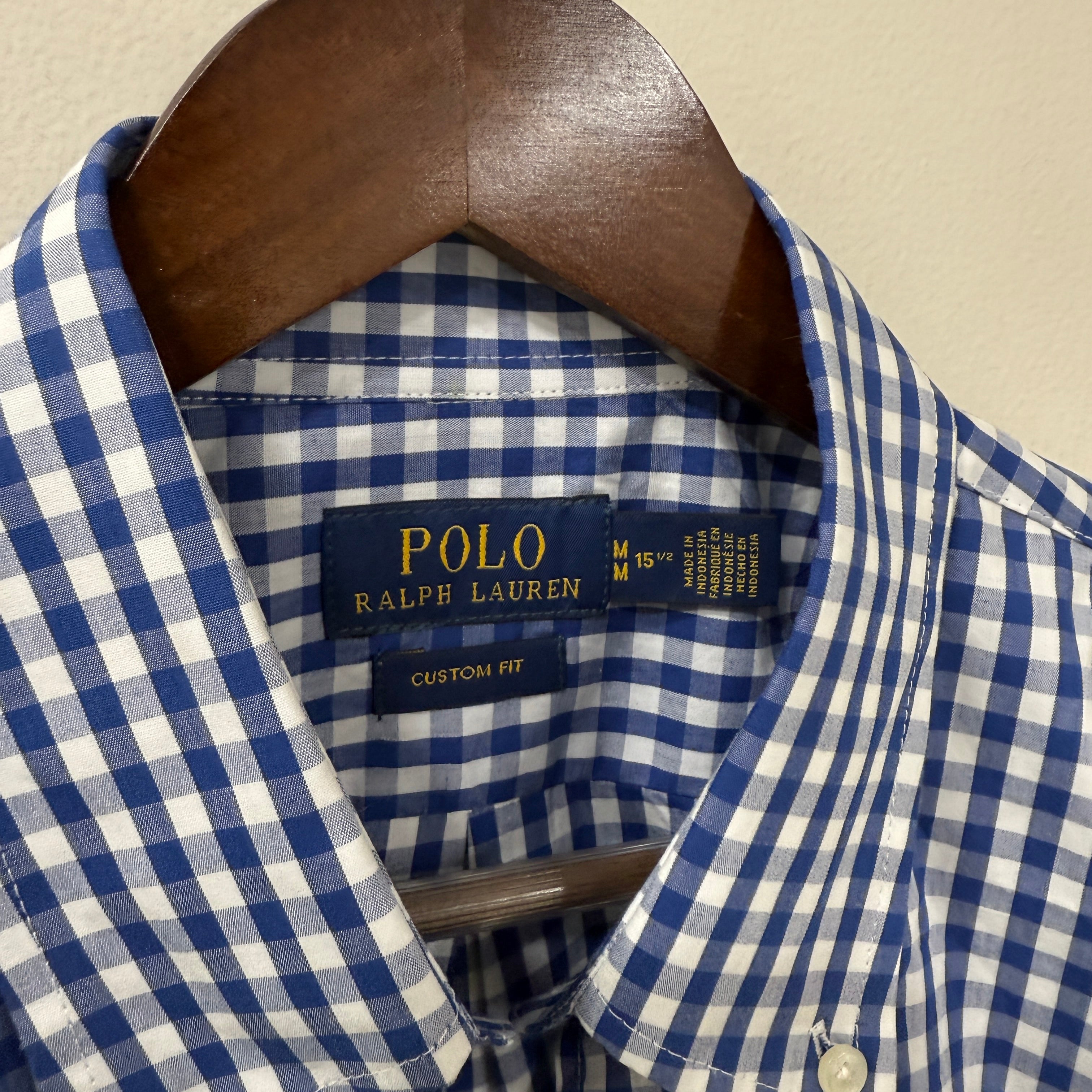 Ralph lauren Checkered shirt(paper cotton)