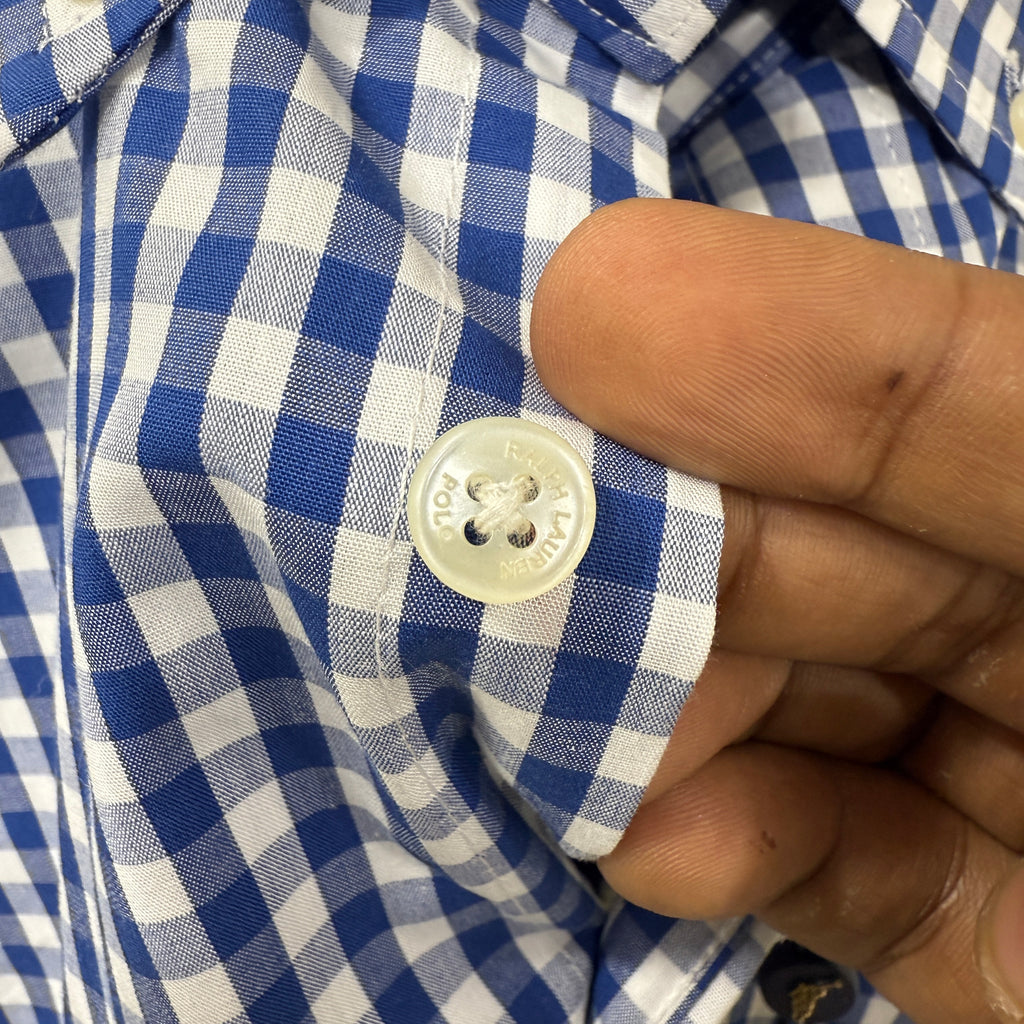 Ralph lauren Checkered shirt(paper cotton)