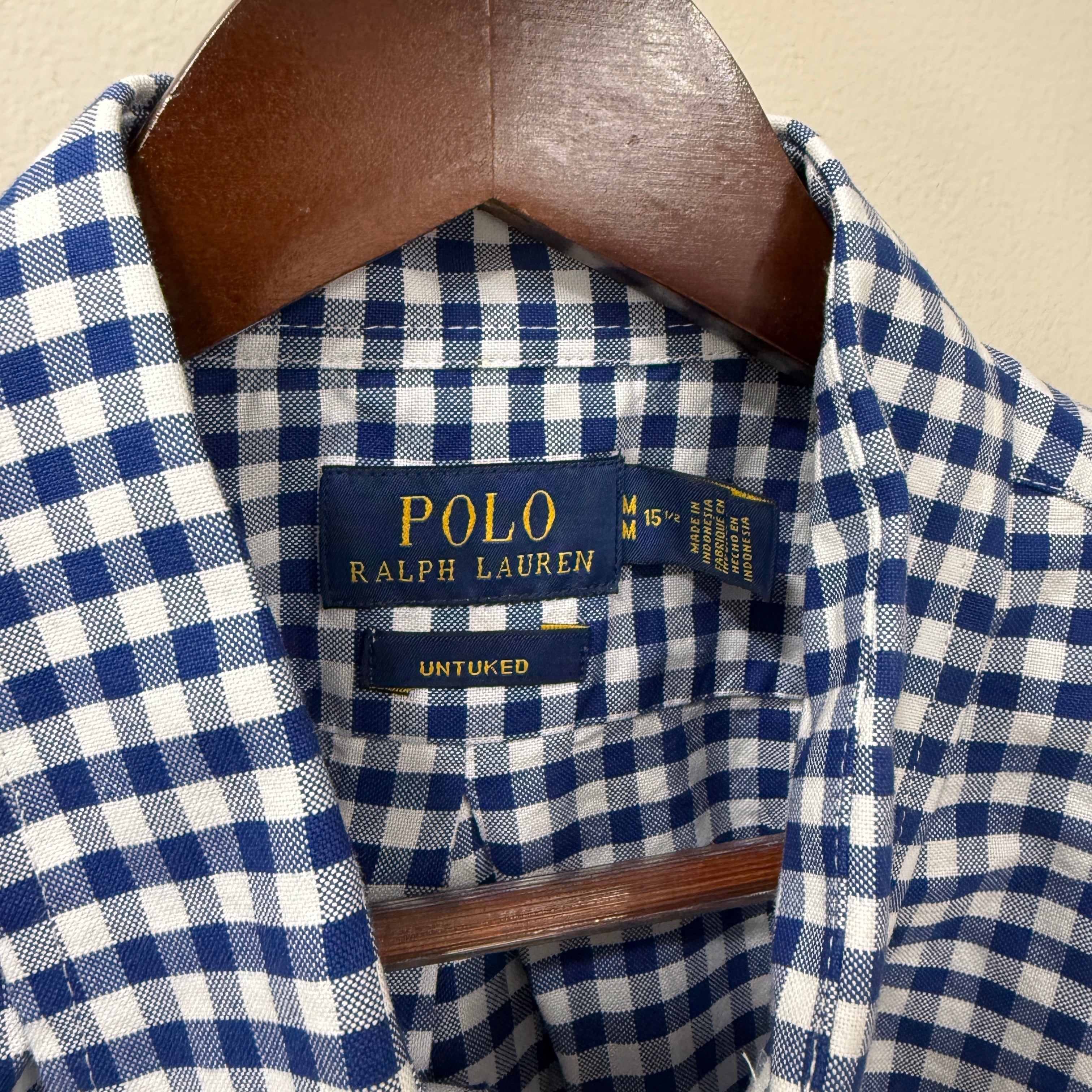 Ralph lauren Checkered oxford button down shirt