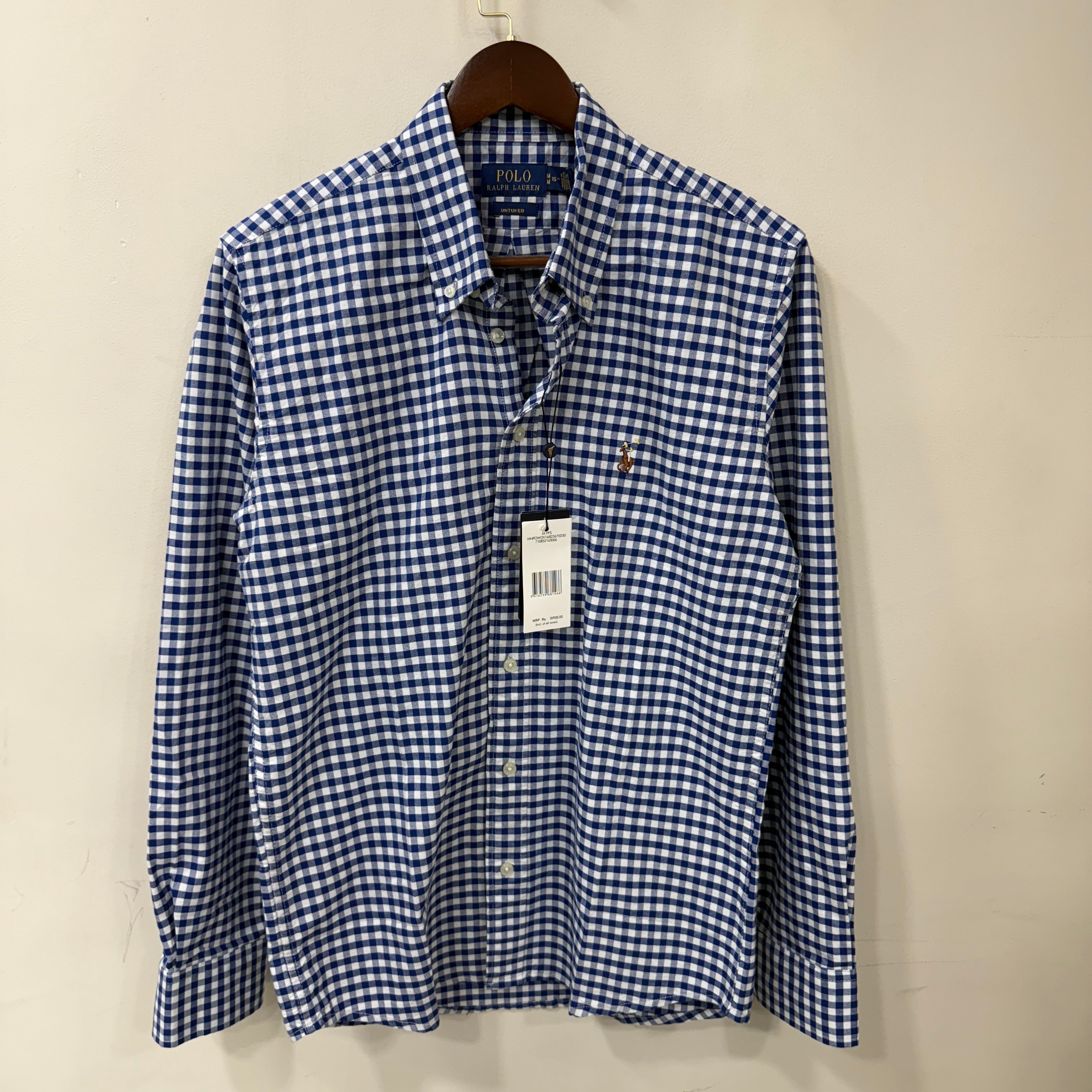 Ralph lauren Checkered oxford button down shirt