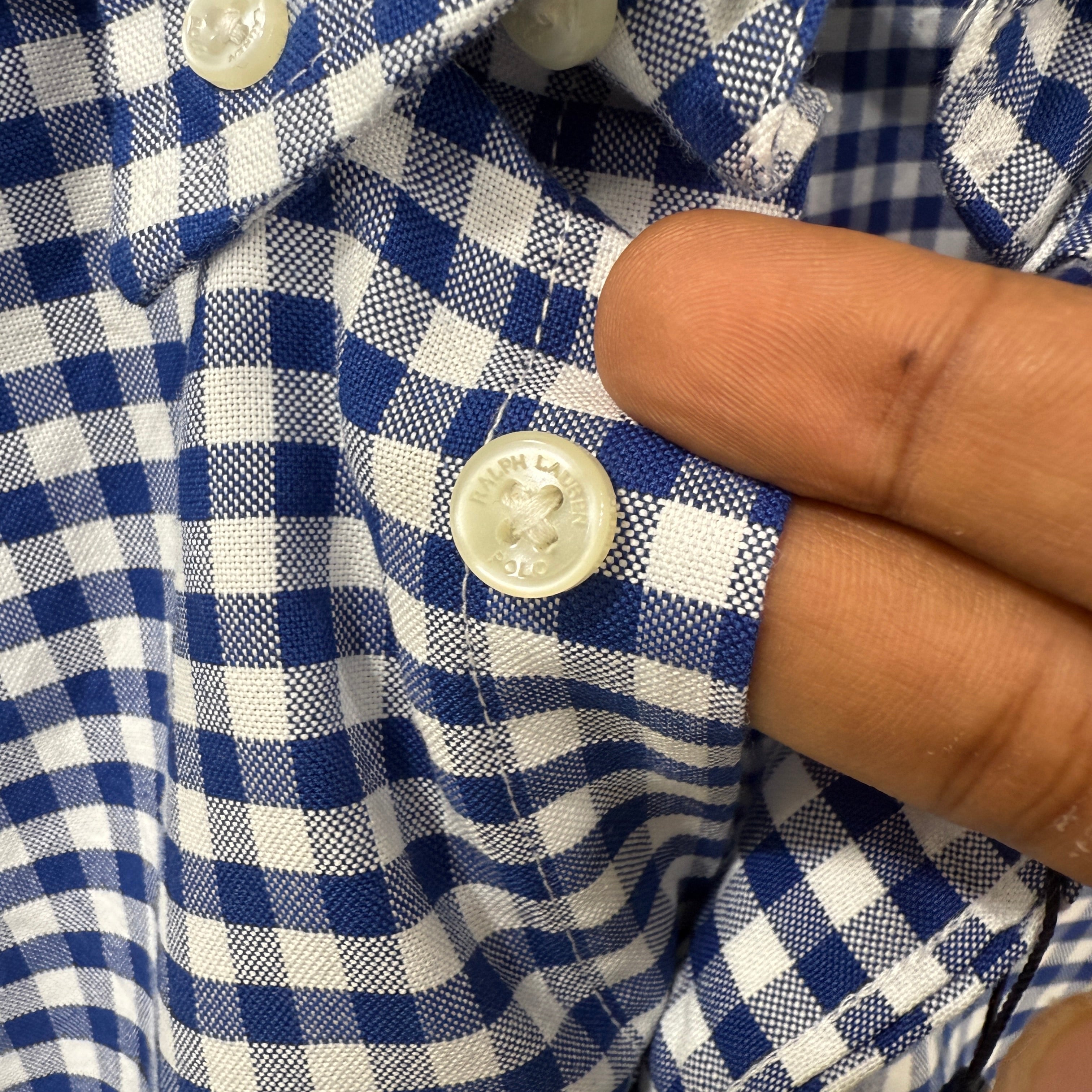 Ralph lauren Checkered oxford button down shirt