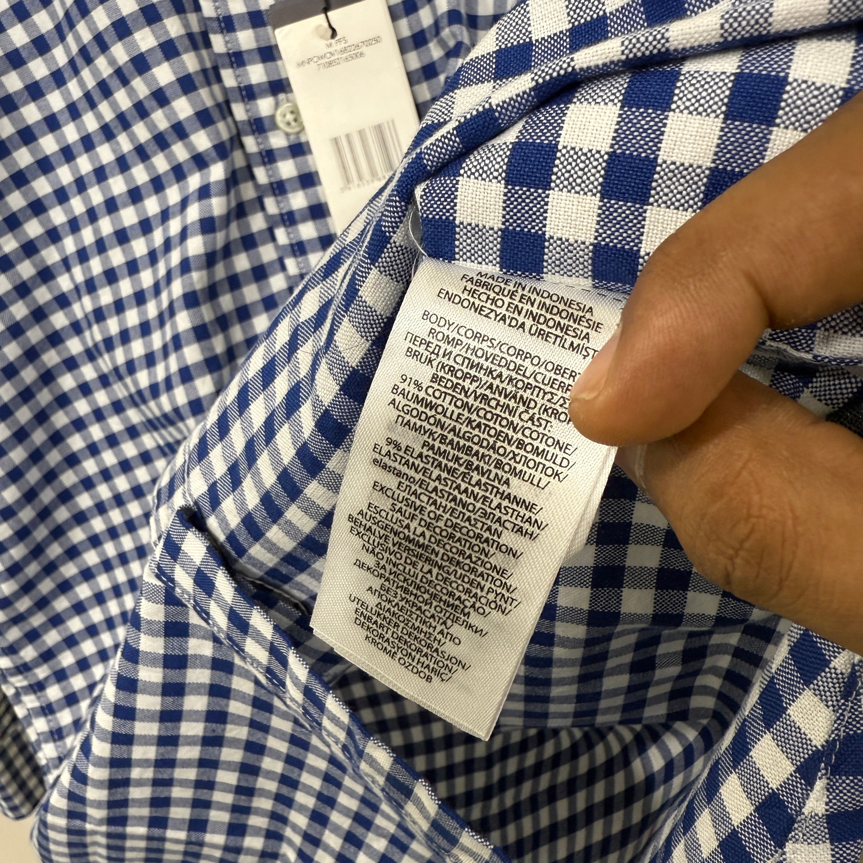 Ralph lauren Checkered oxford button down shirt