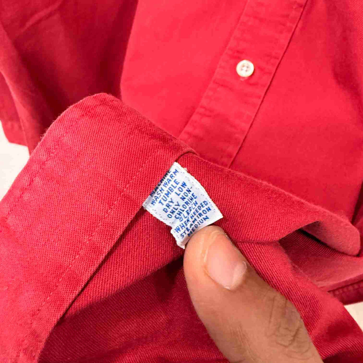 Ralph Lauren red solid oxford shirt