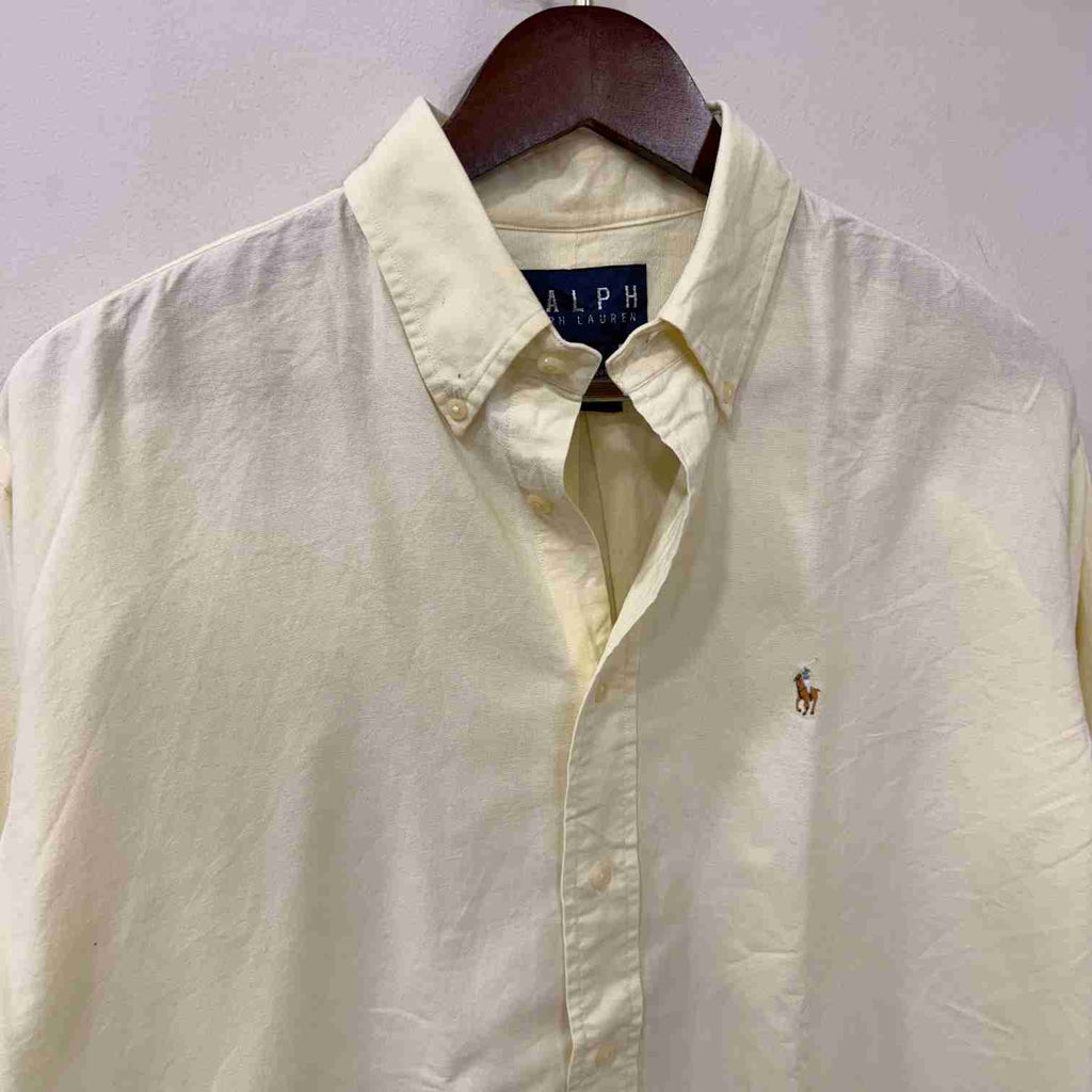 Ralph Lauren yellow solid oxford shirt
