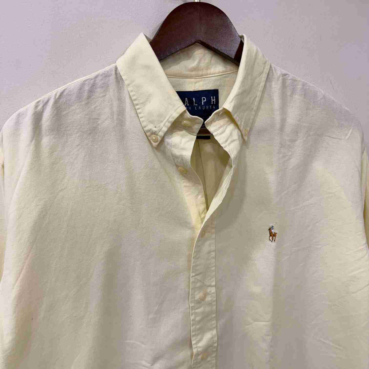 Ralph Lauren yellow solid oxford shirt