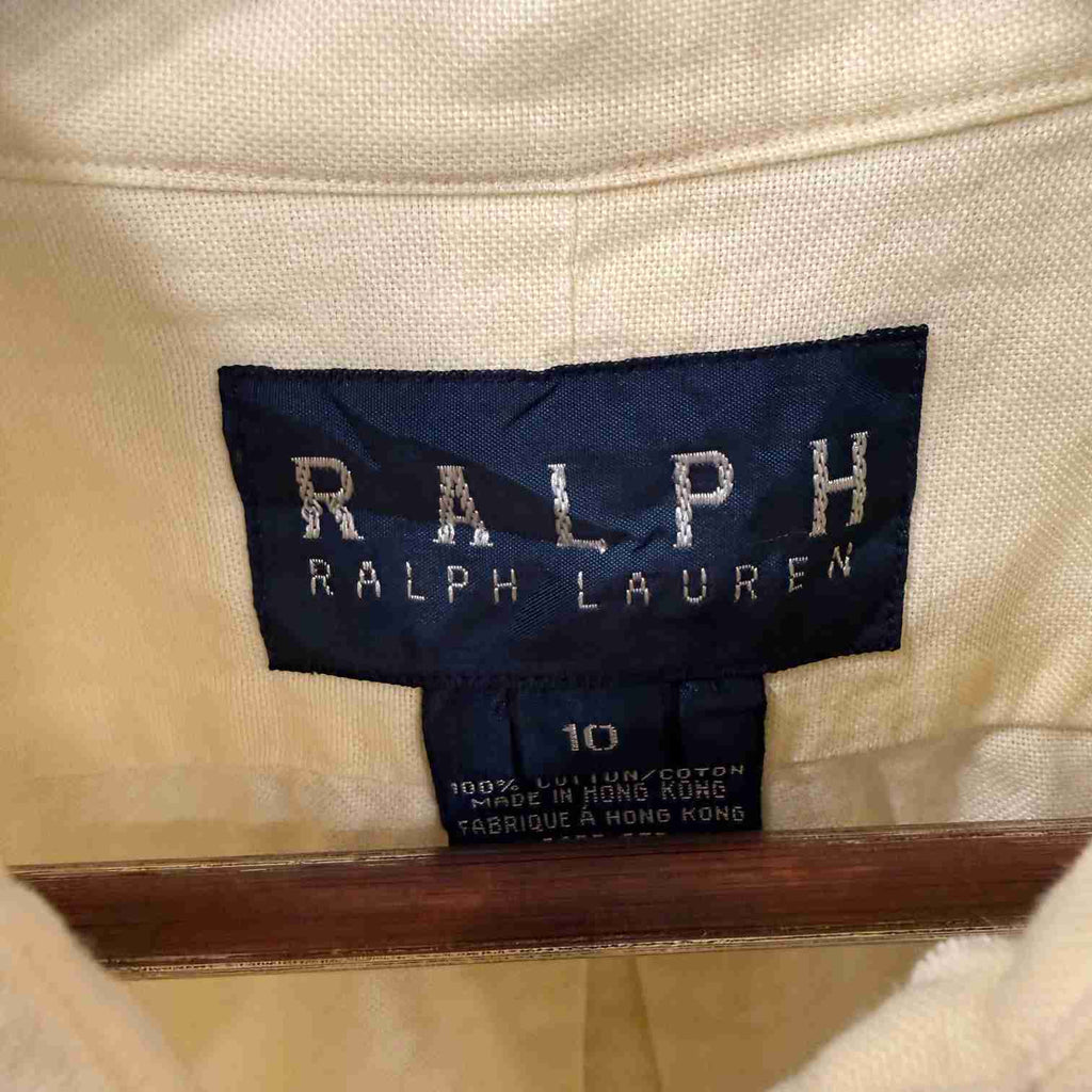 Ralph Lauren yellow solid oxford shirt